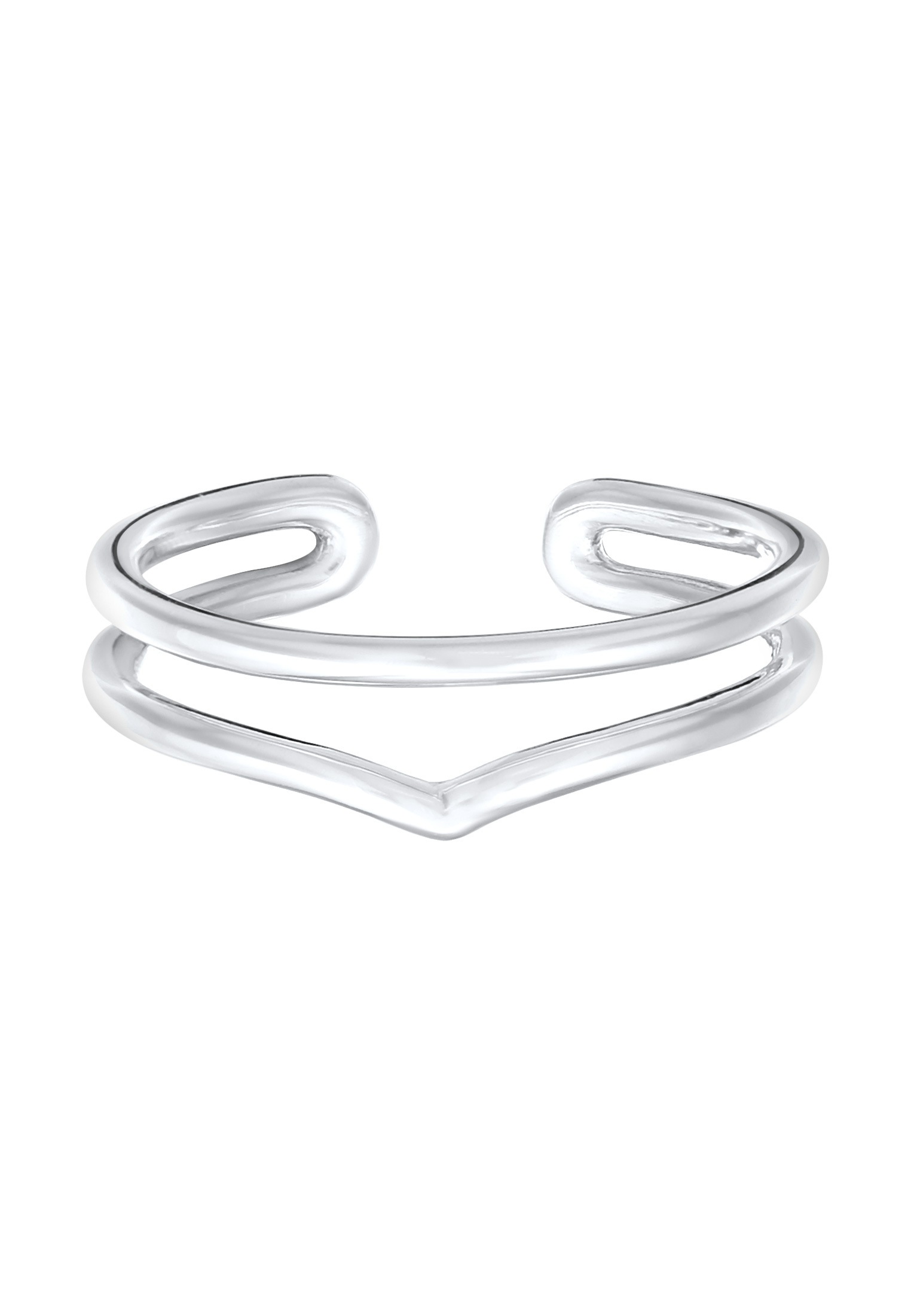 Elli Silberring »Ring Wickelring Offen V-Form 925 Silber«