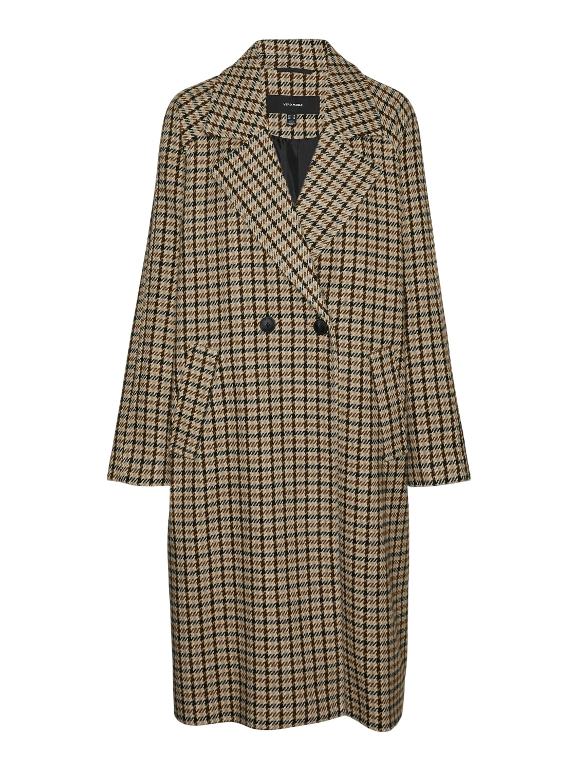 Vero Moda Langmantel »VMHANNAH LONG WOOL CHECK COAT GA BOO«