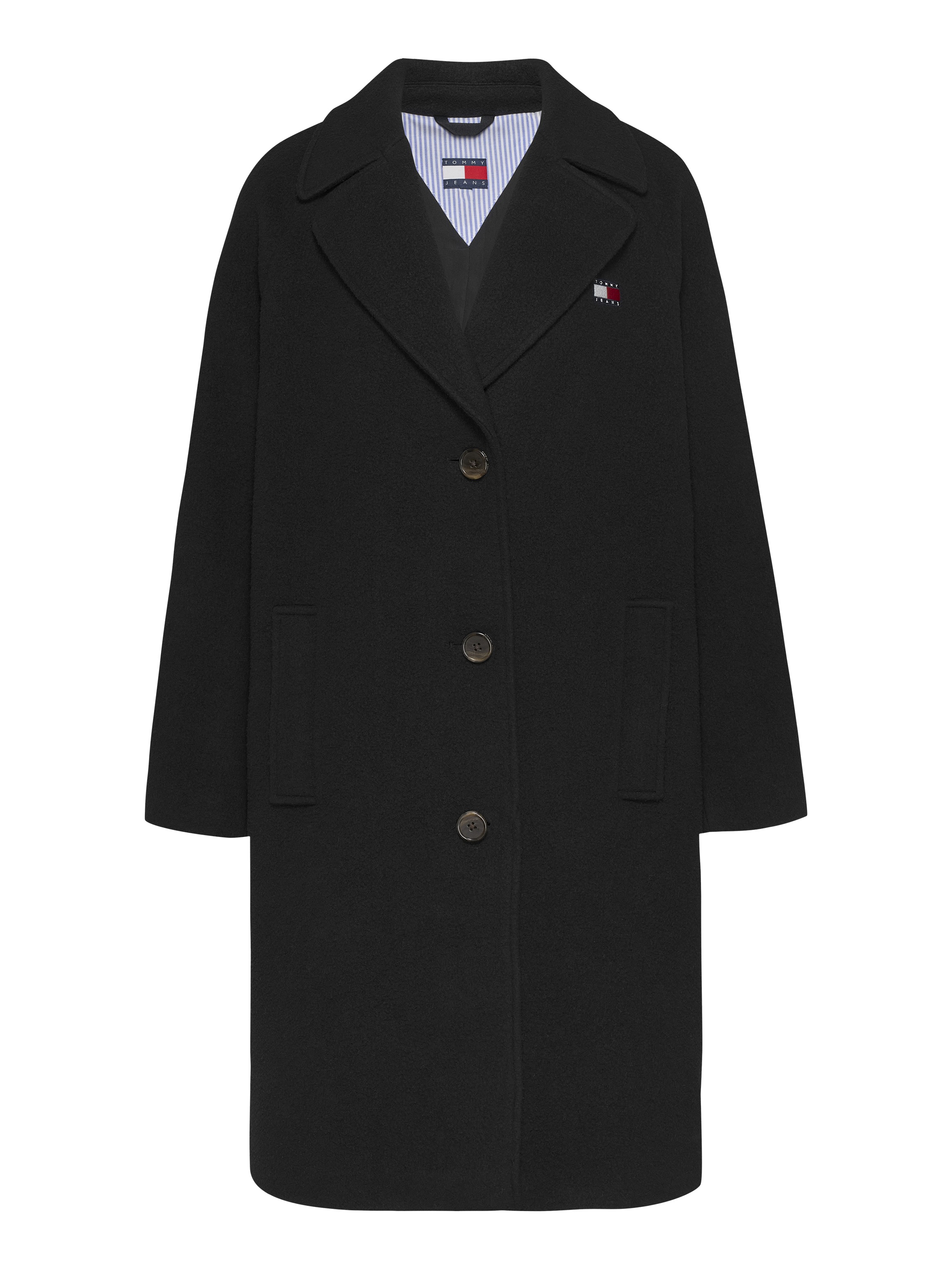 Tommy Jeans Kurzmantel »TJW WOOL COAT«, mit Wollanteil