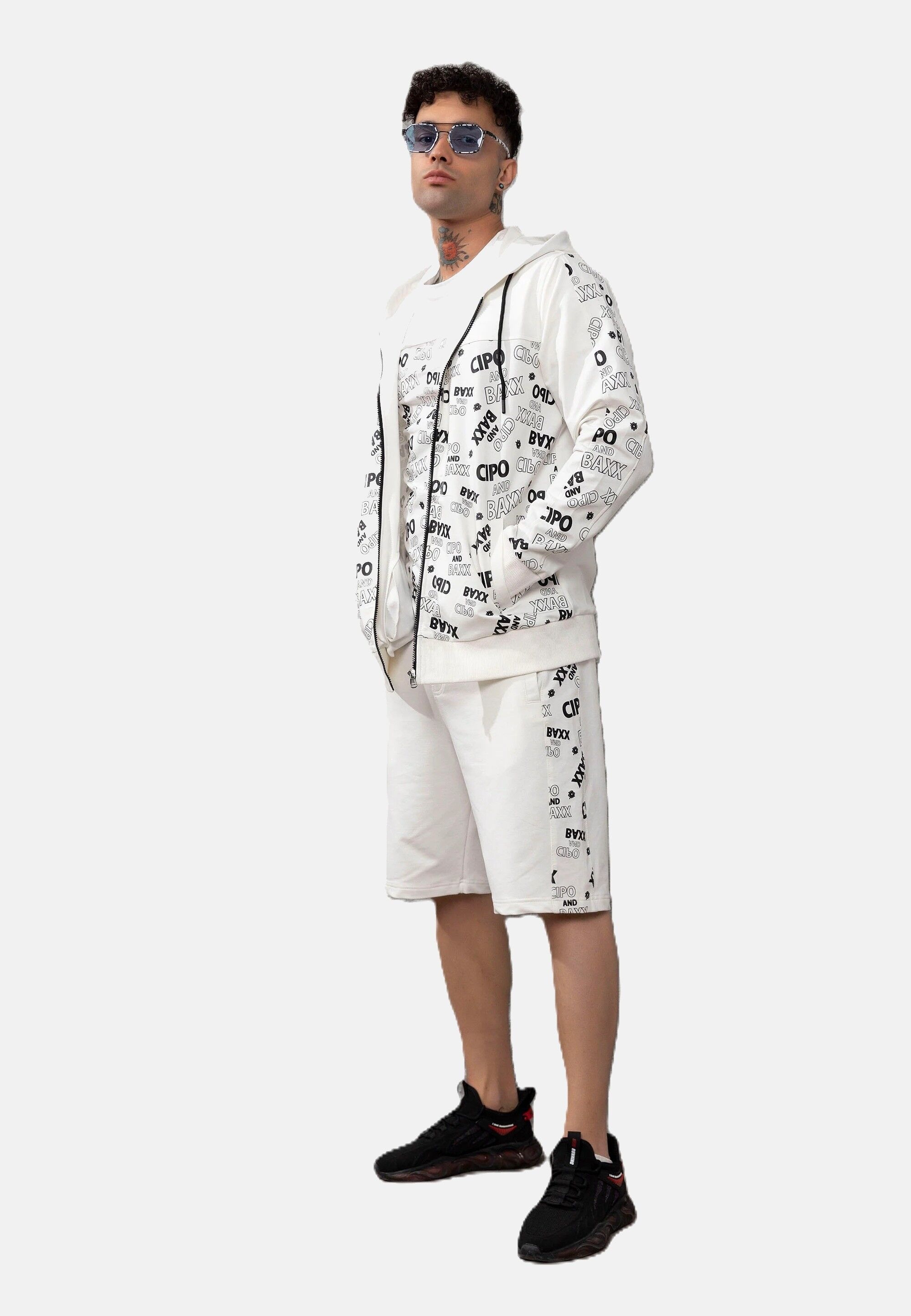 Cipo & Baxx Sweatjacke »Cipo & Baxx Sweatshirts« mit Front-Print