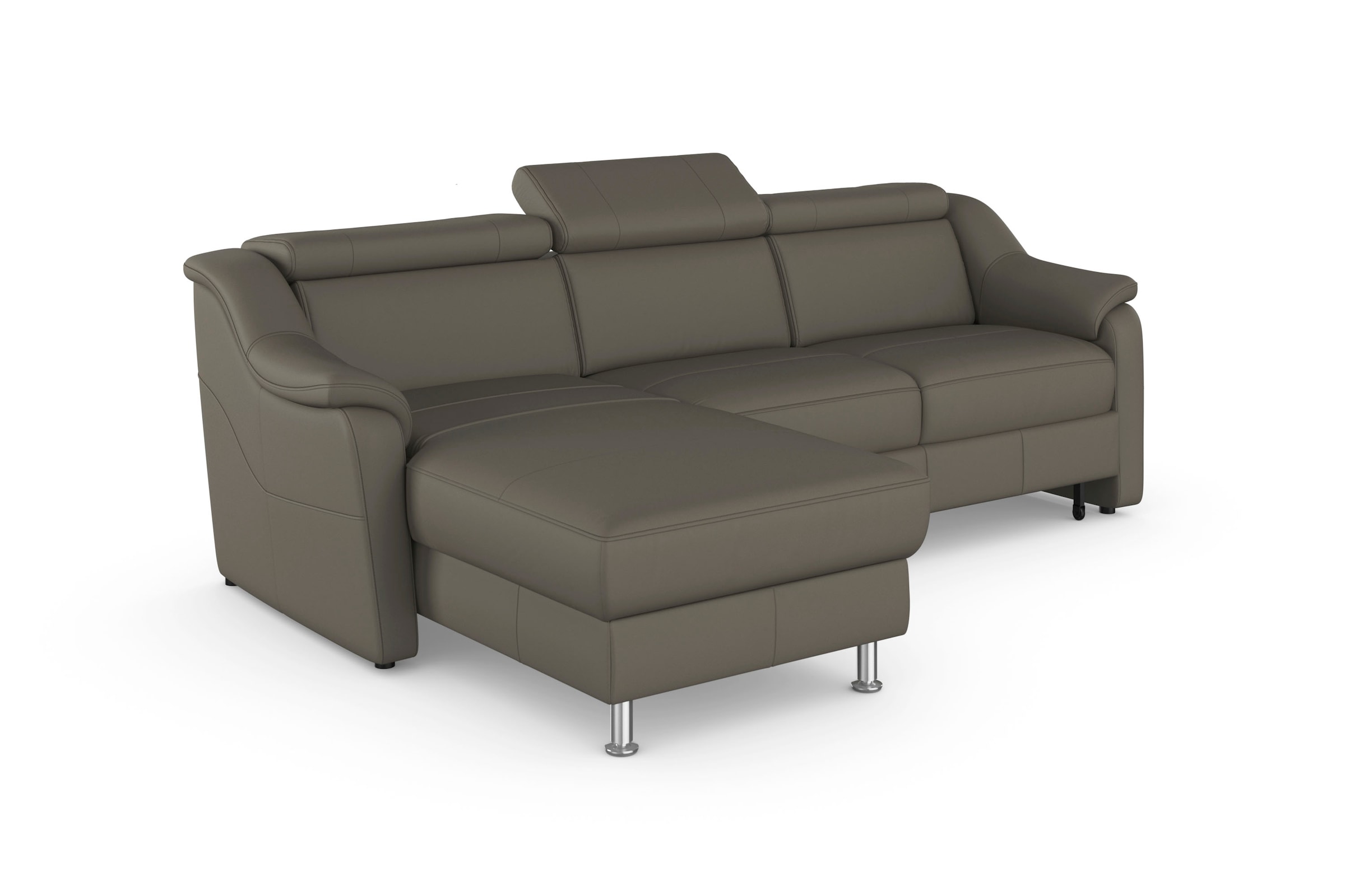 sit&more Ecksofa »Freetown L-Form«, inklusive Kopfteilverstellung und komfortablem Federkern