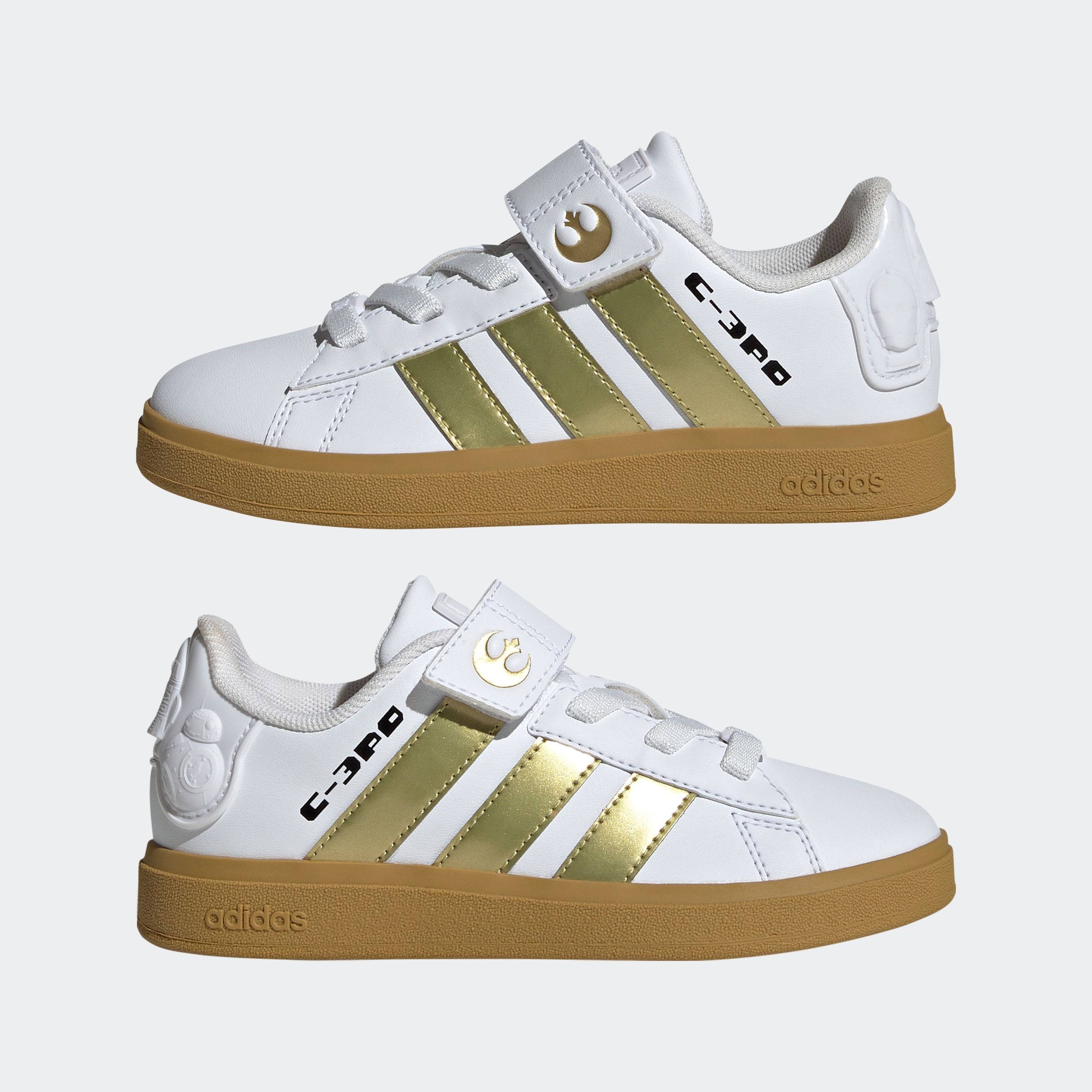 adidas Sportswear Sneaker »ADIDAS X STAR WARS GRAND COURT 2.0«, Design auf den Spuren des adidas Superstar