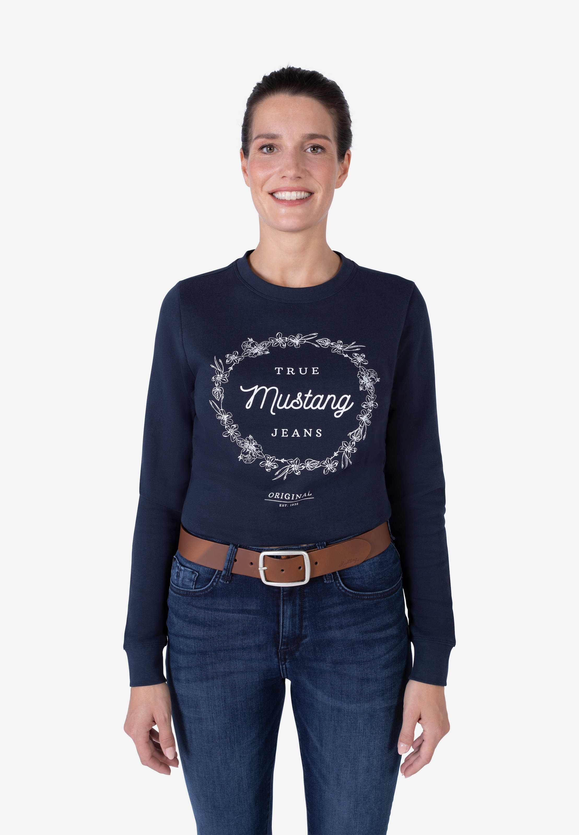 MUSTANG Ledergürtel Pull-Up-Leder mit Vintagecharakter, 4 cm