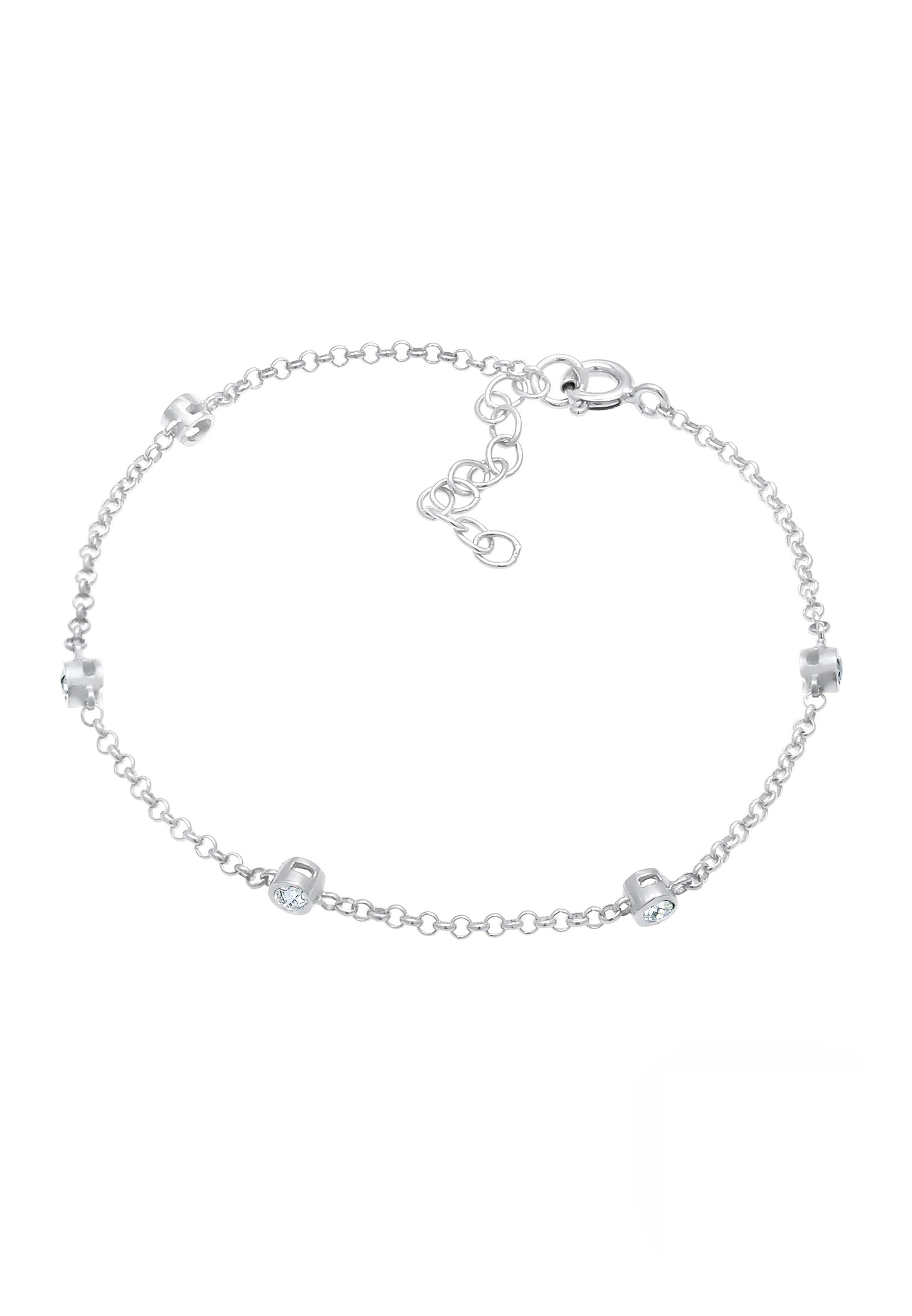 Elli Armkette »Armband Kristalle Klassik 925 Silber«