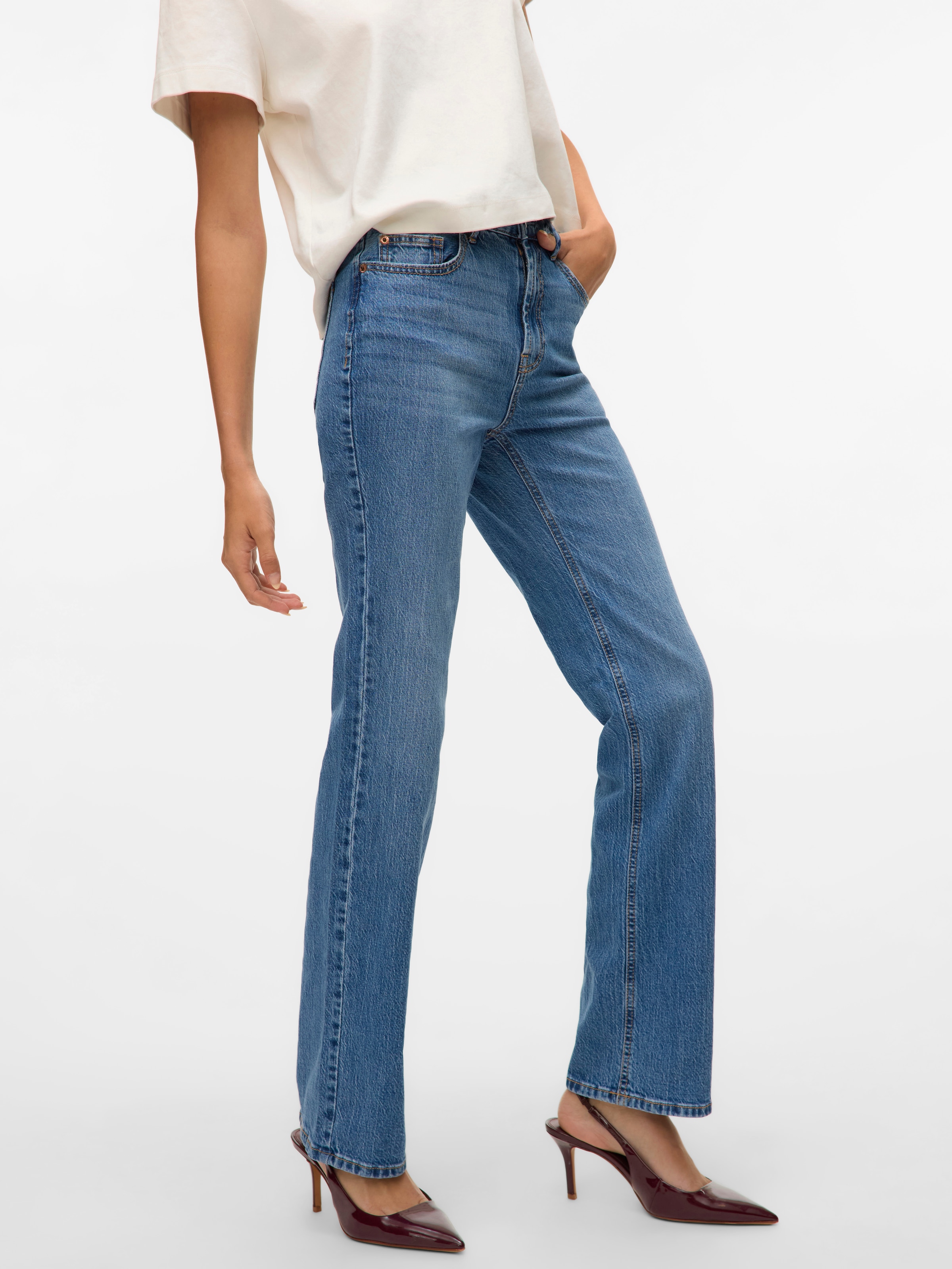 Vero Moda Gerade Jeans »VMTESSA HR STRAIGHT JEANS LI3114 GA NOOS«