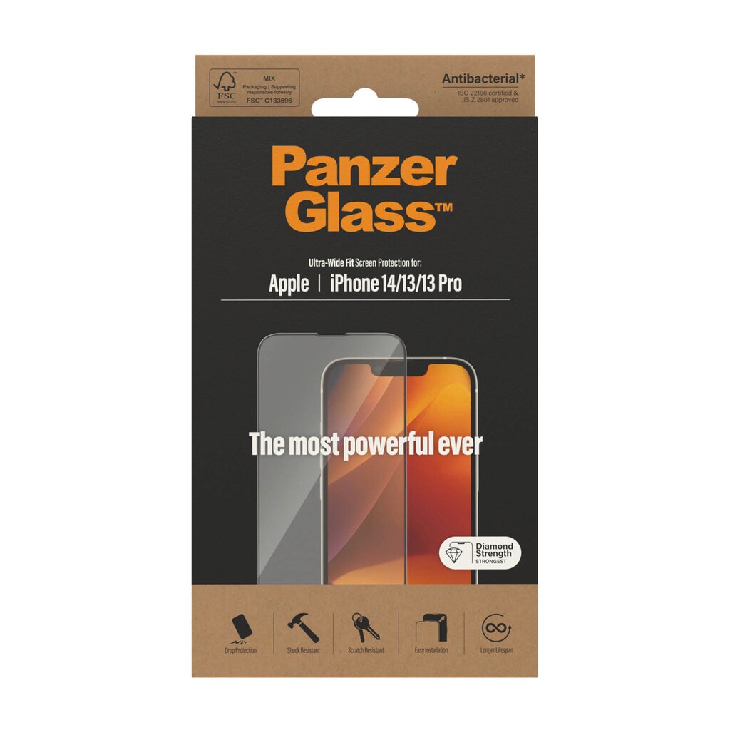 PanzerGlass Displayschutzglas »iPhone 14/13/13 Pro Ultrawide AB«