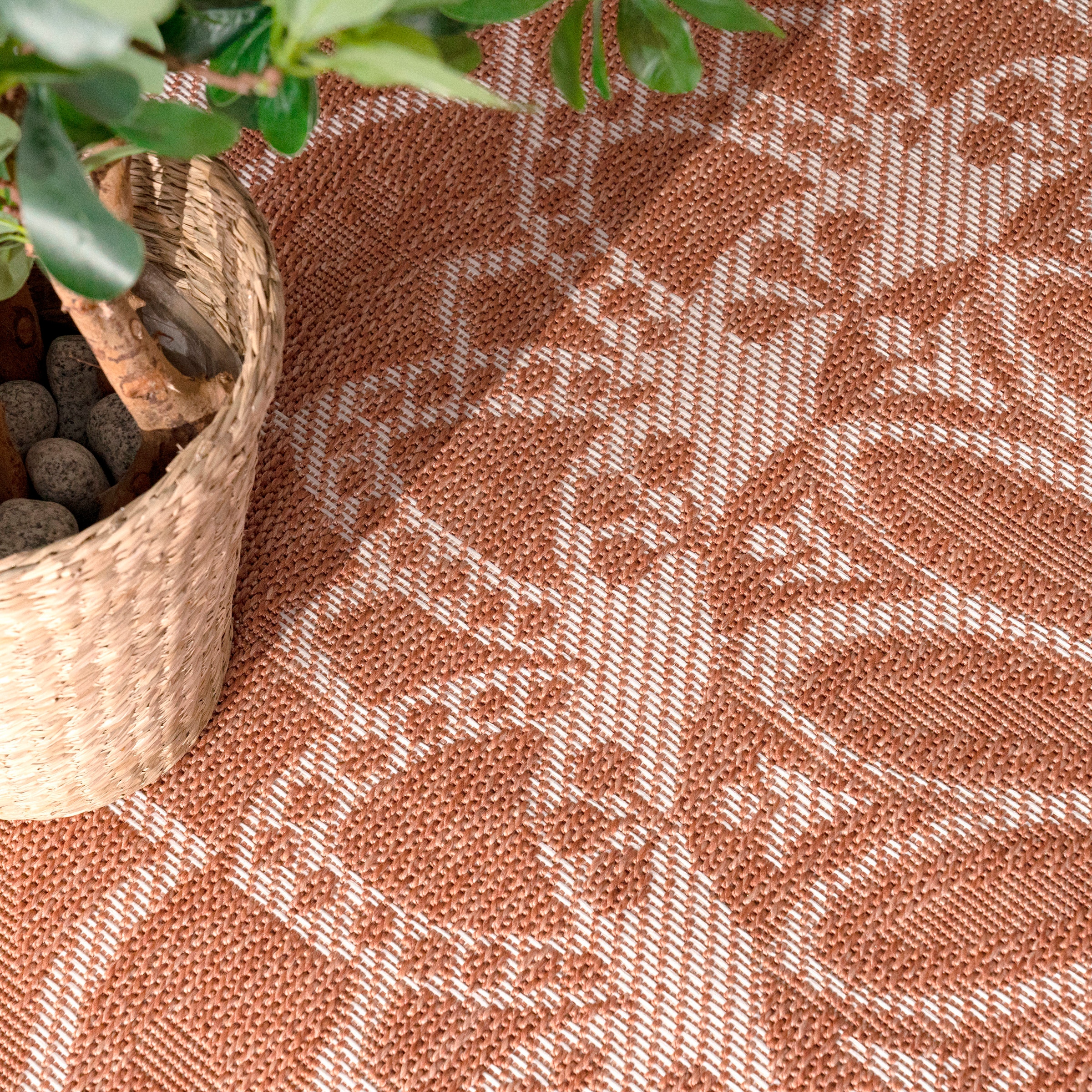 Paco Home Teppich »Brescia In- geeignet orientalisches modernes und Outdoor Flachgewebe, Design, rechteckig, 471«