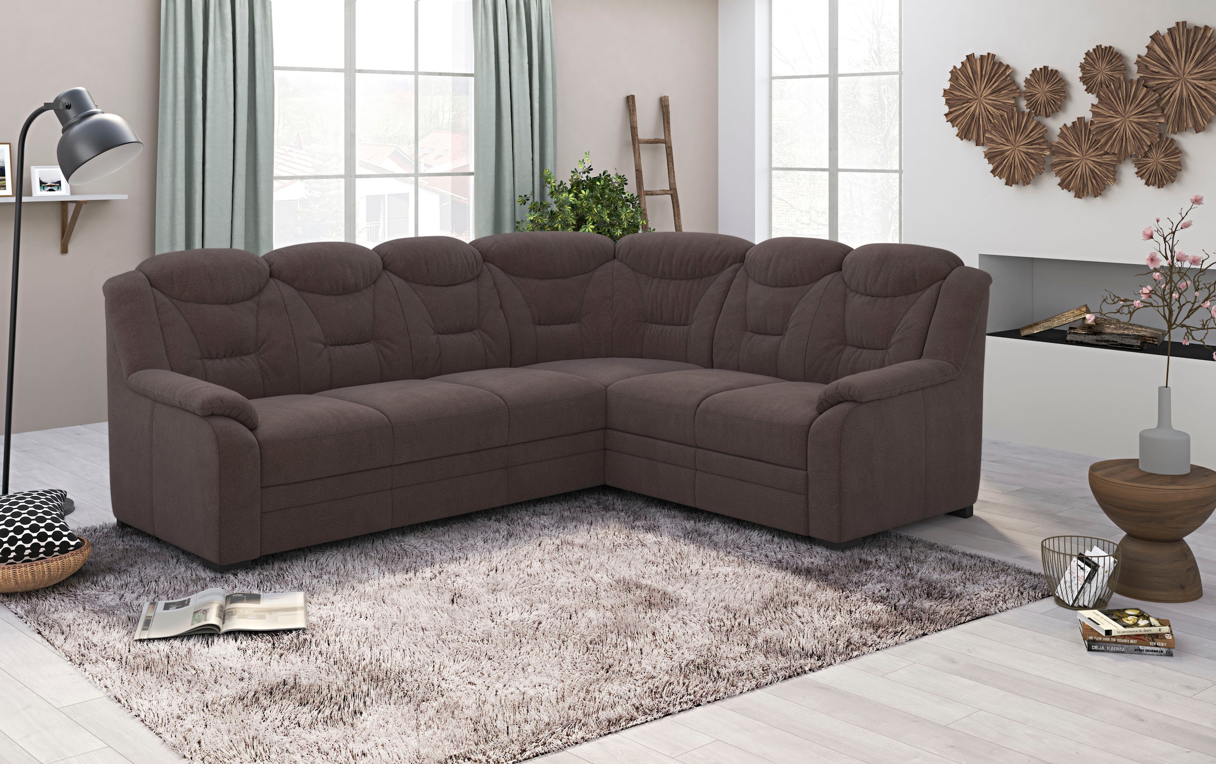 COTTA Ecksofa »Marcus L-Form«, wahlweise mit Bettfunktion & Stauraum