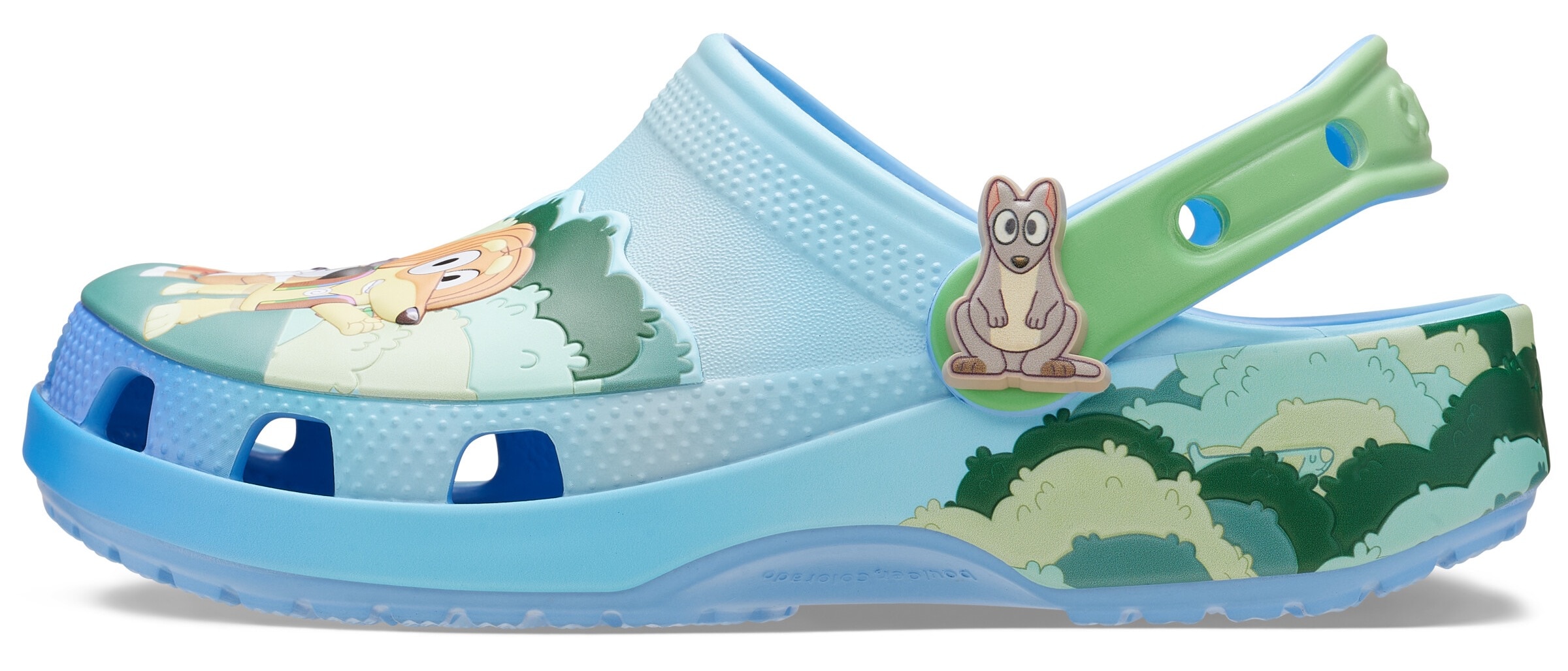 Crocs Clog »Bluey Multi Classic«  Sommerschuh, Hausschuh, Strandschuh mit süßen Tiermotiven