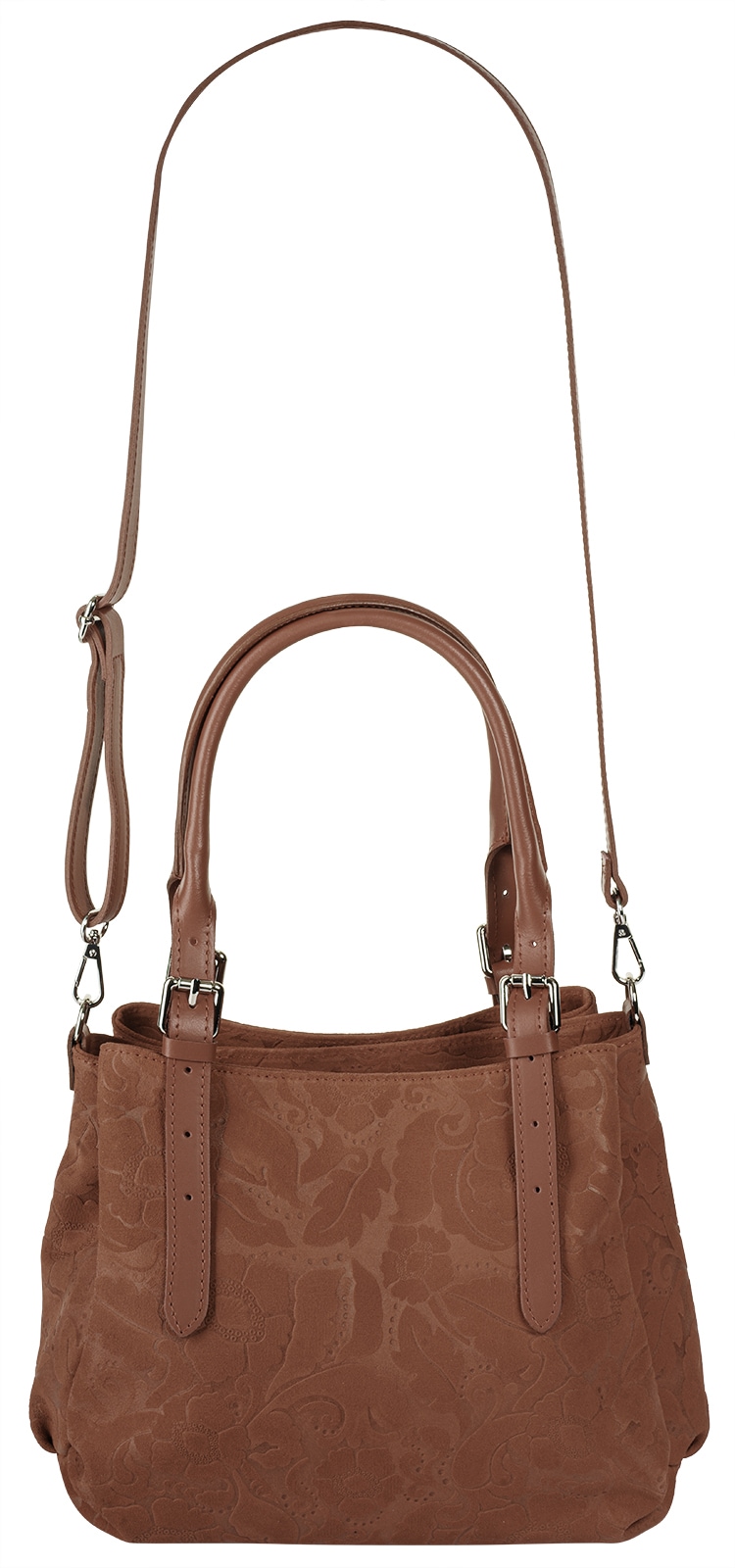 Samantha Look Henkeltasche echt Leder, Made in Italy