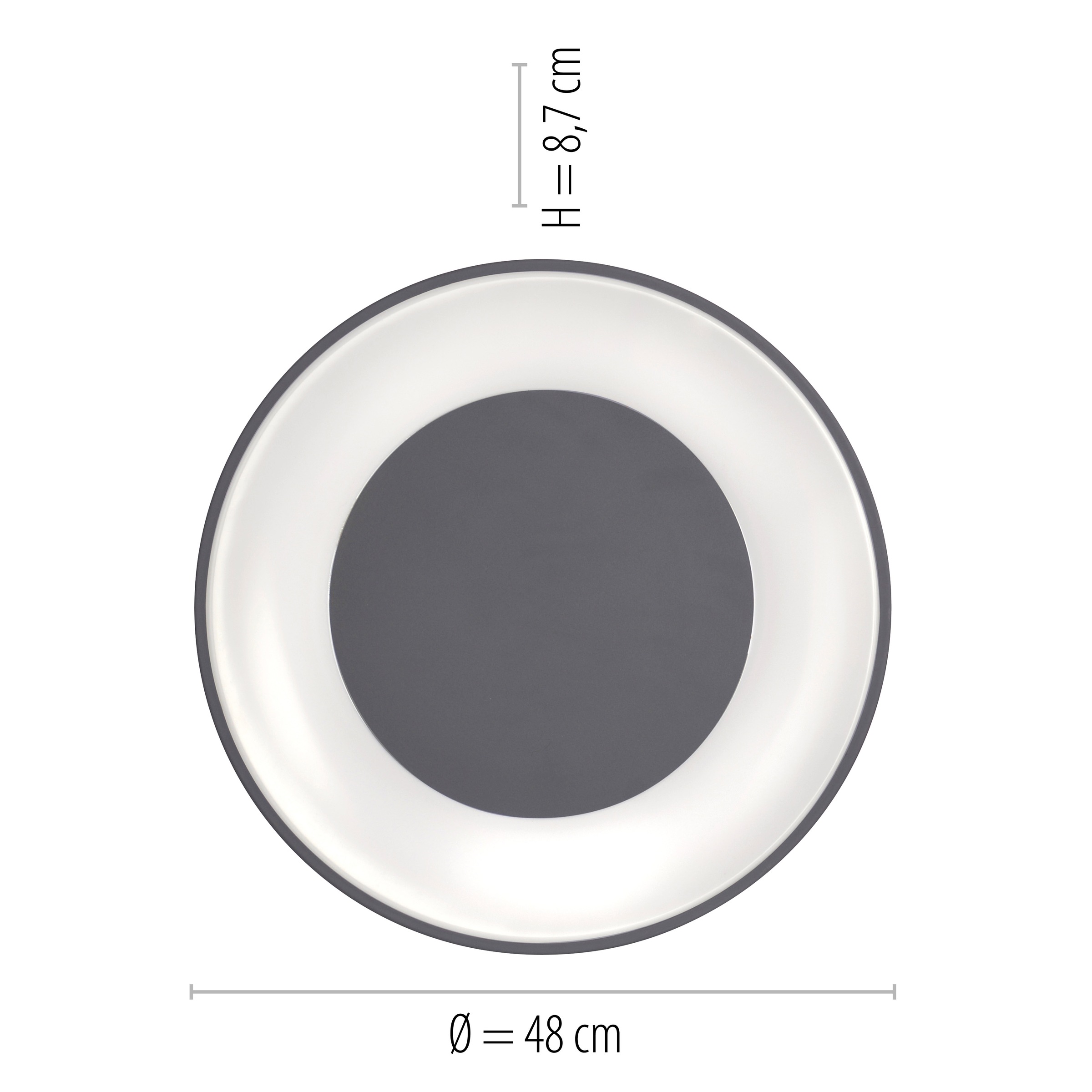 JUST LIGHT Deckenleuchte »Ls-ANIKA«, 1 flammig, Leuchtmittel LED-Board | LED fest integriert, RGB+tunable white, Infrarot inkl., Fernbedienung, Smarthome fähig
