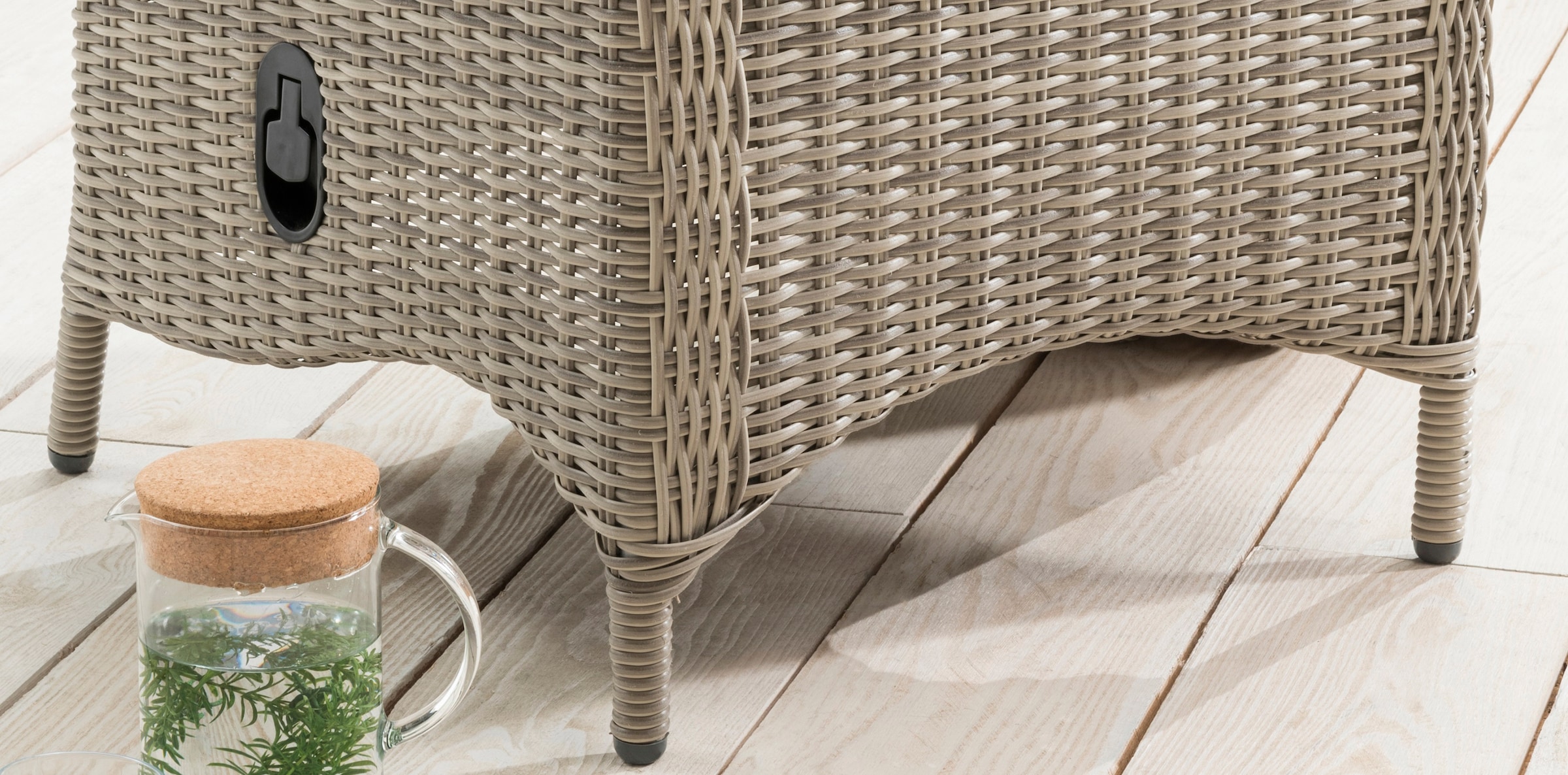 Destiny Gartensessel »PALMA«, (Set, 2 St.), Aluminium, Polyrattan, inkl. Auflagen