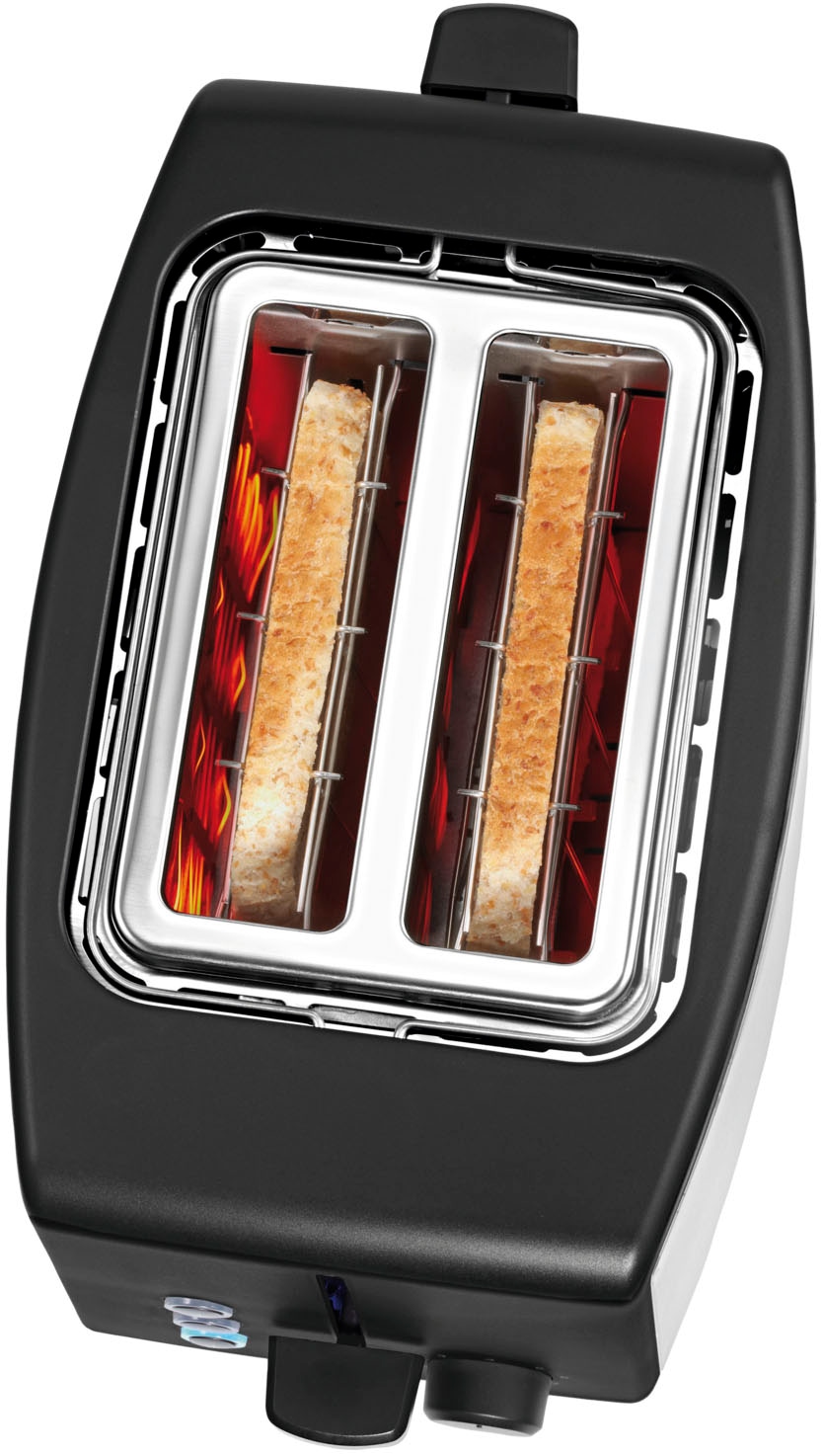 WMF Toaster »Bueno Edition, 2-Scheiben-Toaster mit integriertem Brötchenaufsatz«, 2 kurze Schlitze, für 2 Scheiben, 800 W, 7 Bräunungsstufen, Brotzentrierung, Krümelschublade, Cromargan Gehäuse