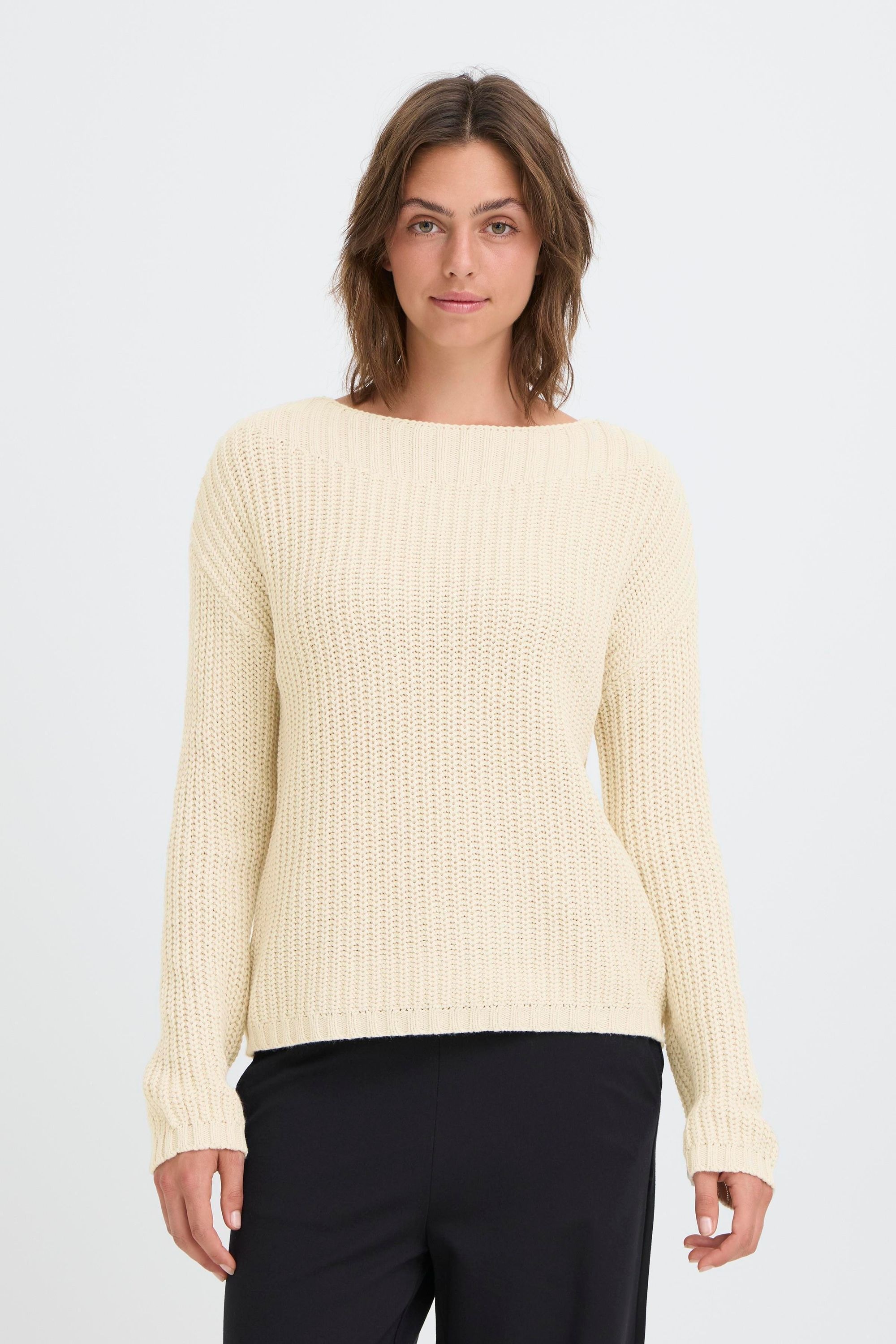 OXMO Strickfleece-Pullover »Strickpullover OXFKANNA«