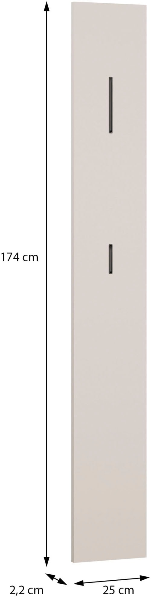 FORTE Garderobenpaneel »Alice Springs« B/H/T 25/174/2,2 cm, Wandmontage,