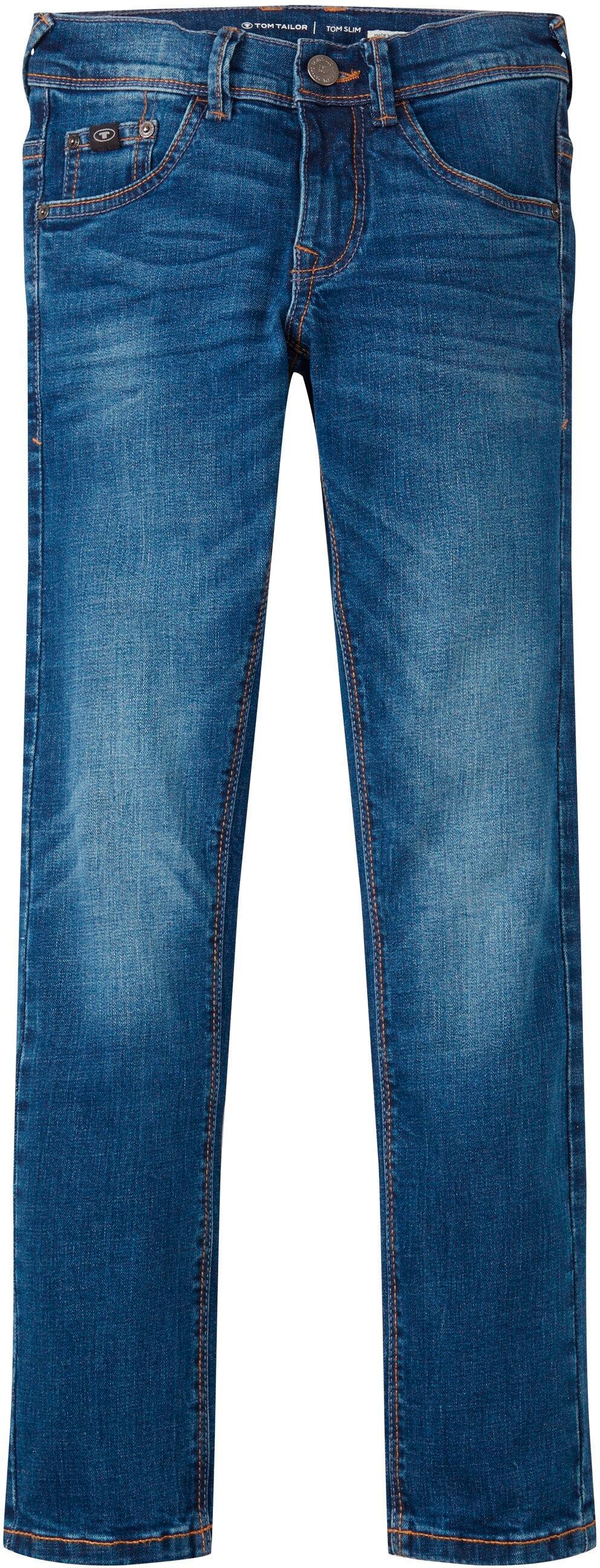 TOM TAILOR Slim-fit-Jeans, mit Knopf- und Reißverschluss