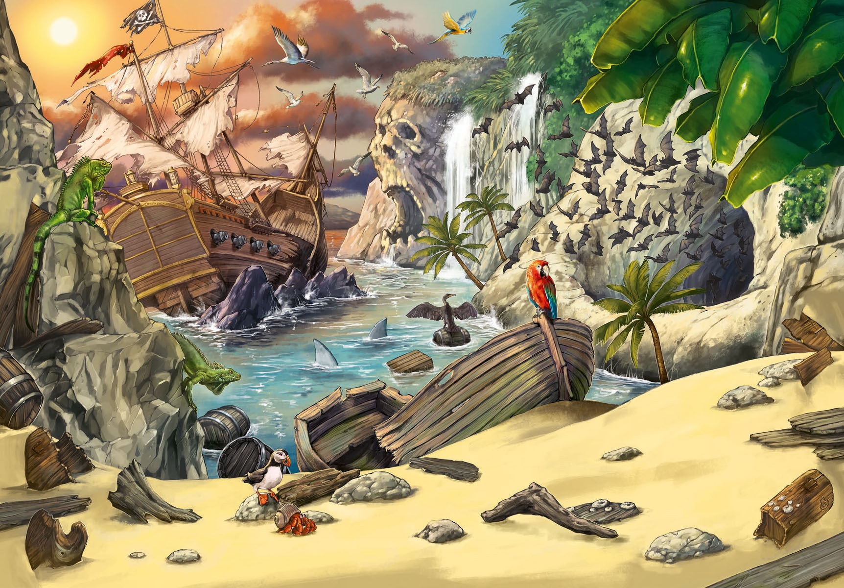 Ravensburger Puzzle »EXIT, Puzzle Kids Das Piratenabenteuer«, Made in Germany