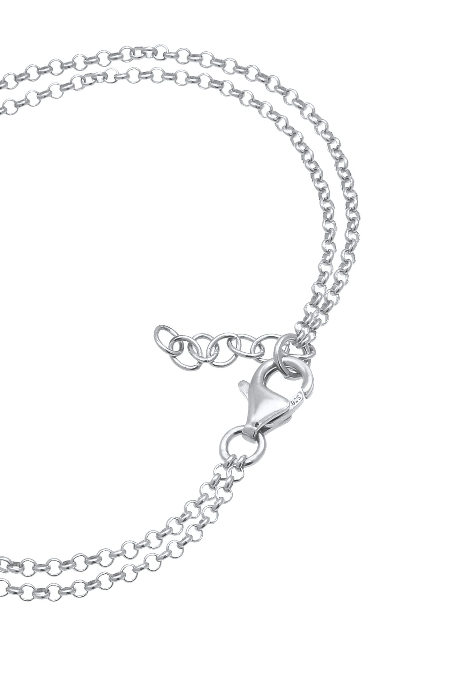Elli Armkette »Armband Boho Traumfänger Feder 925 Sterling Silber«