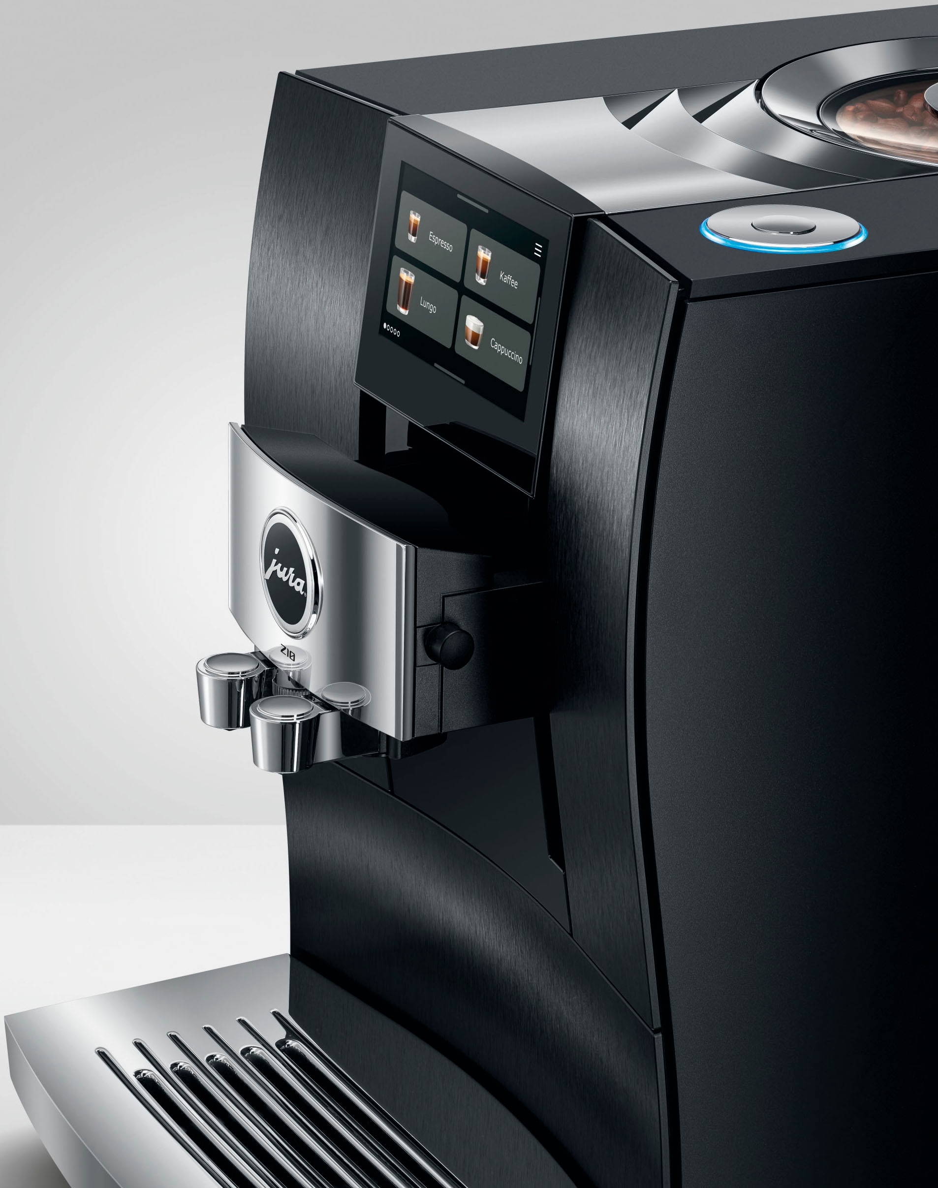 JURA Kaffeevollautomat »15609 Z10 (EB), Aluminium Black« 51 Spezialitäten, Touch, Light & Cold Brew