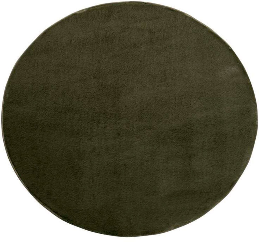 Carpet City Hochflor-Teppich »TOPIA400«, rund, 21 mm Höhe, besonders weich und kuschelig durch Polyester, Uni-Farben
