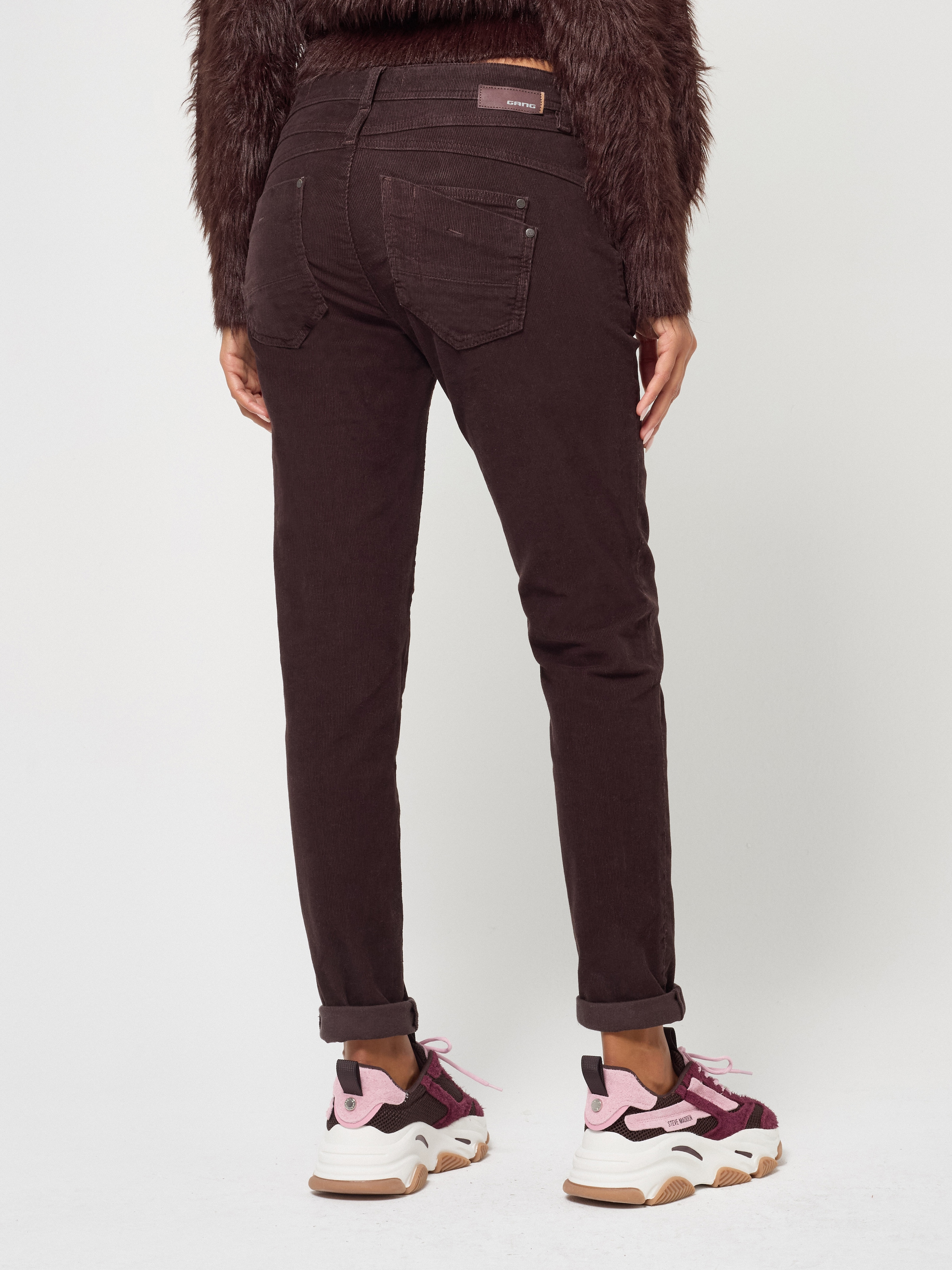 GANG Cordhose »94AMELIE«  mit doppelter Passe, Relaxed Fit