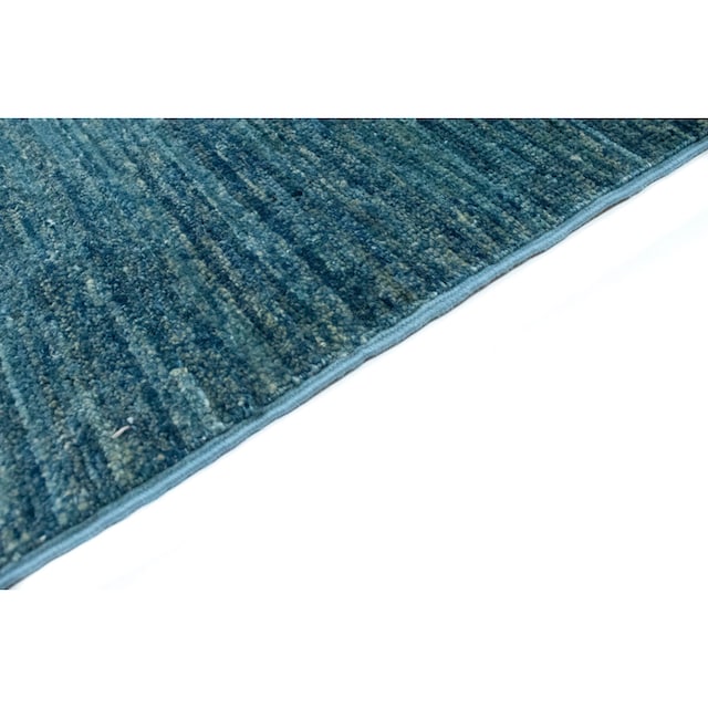 morgenland Wollteppich »Gabbeh Teppich handgeknüpft blau«, rechteckig,  handgeknüpft