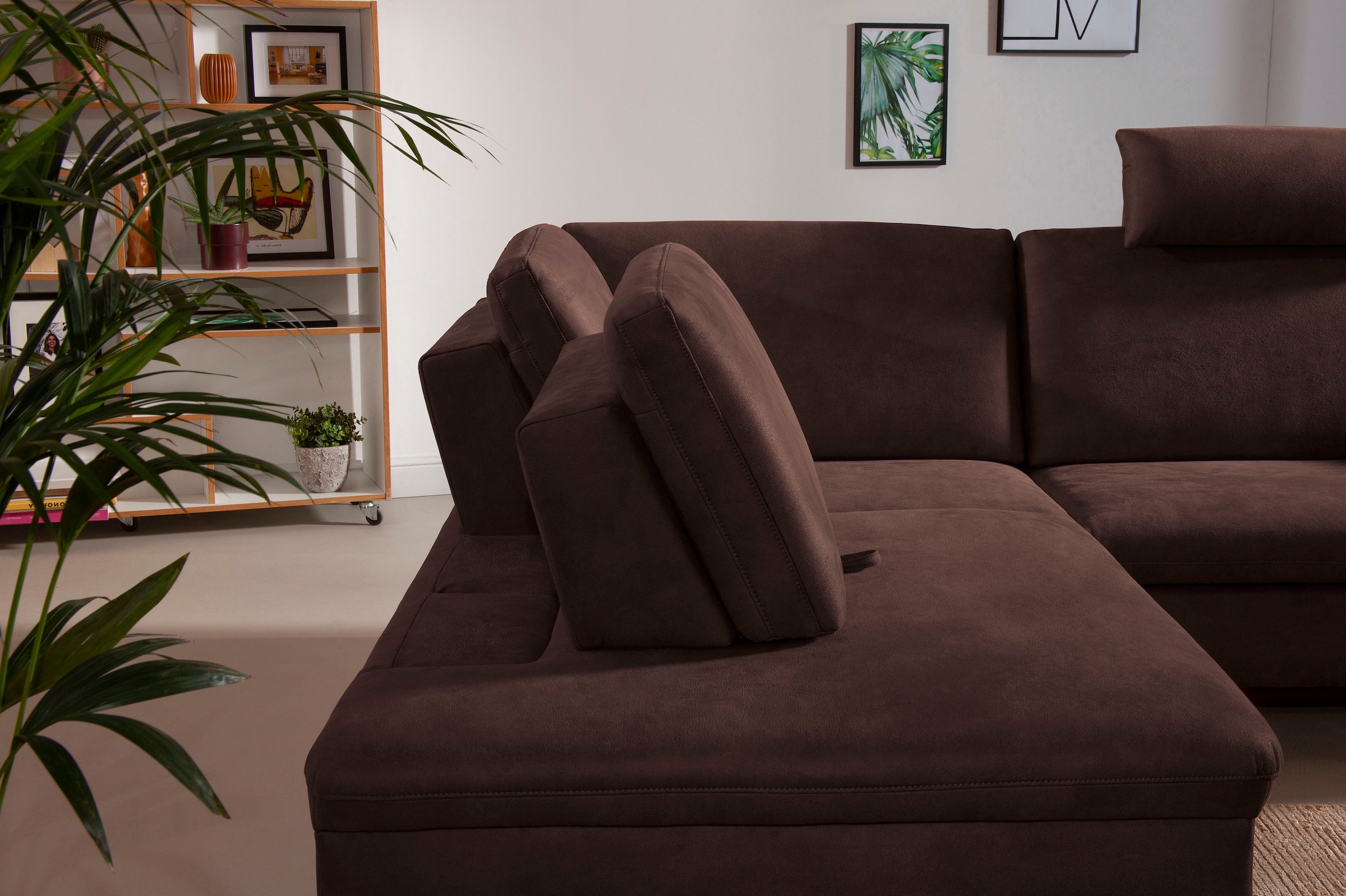 alina Ecksofa »Janis« inkl. Sitztiefenverstellung und Kopfstütze