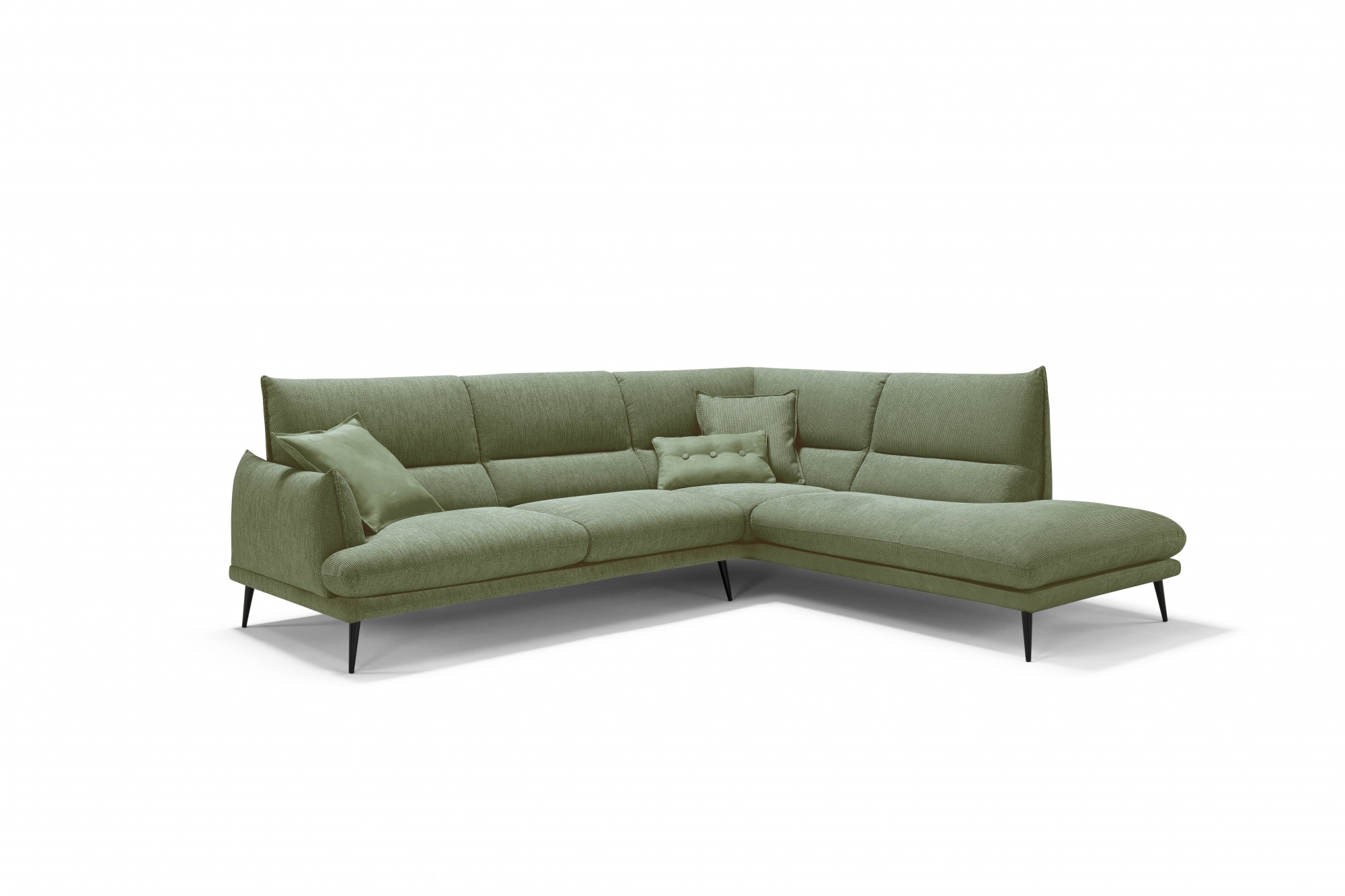 Egoitaliano Ecksofa »FUNNY, hochwertiges und aktuelles Design, bequeme Rückenlehne«, toller Sitzkomfort, L-Form