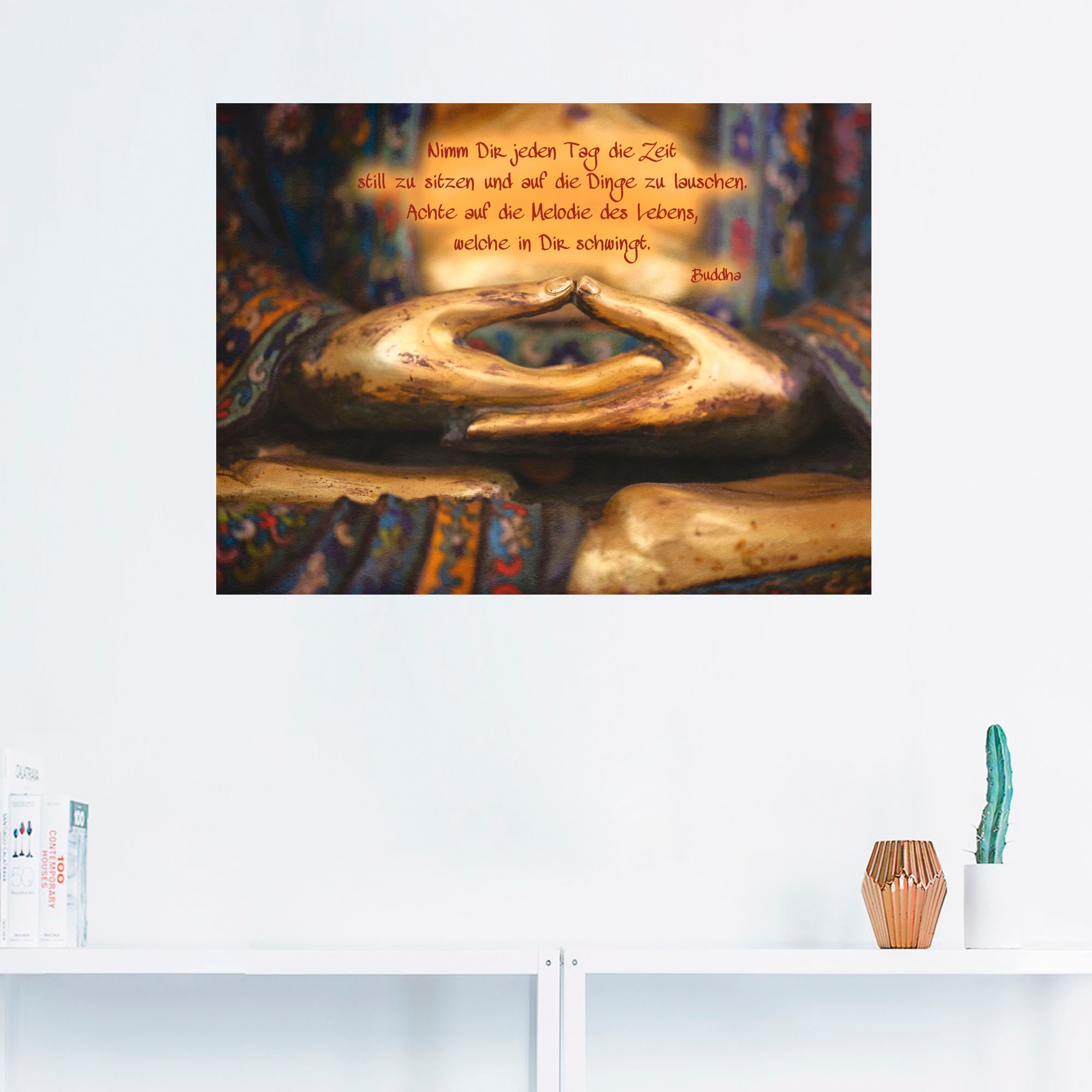 kaufen Religion, oder Leinwandbild, Artland Größen in bequem (1 Wandaufkleber »Weisheit«, als St.), versch. Poster Wandbild