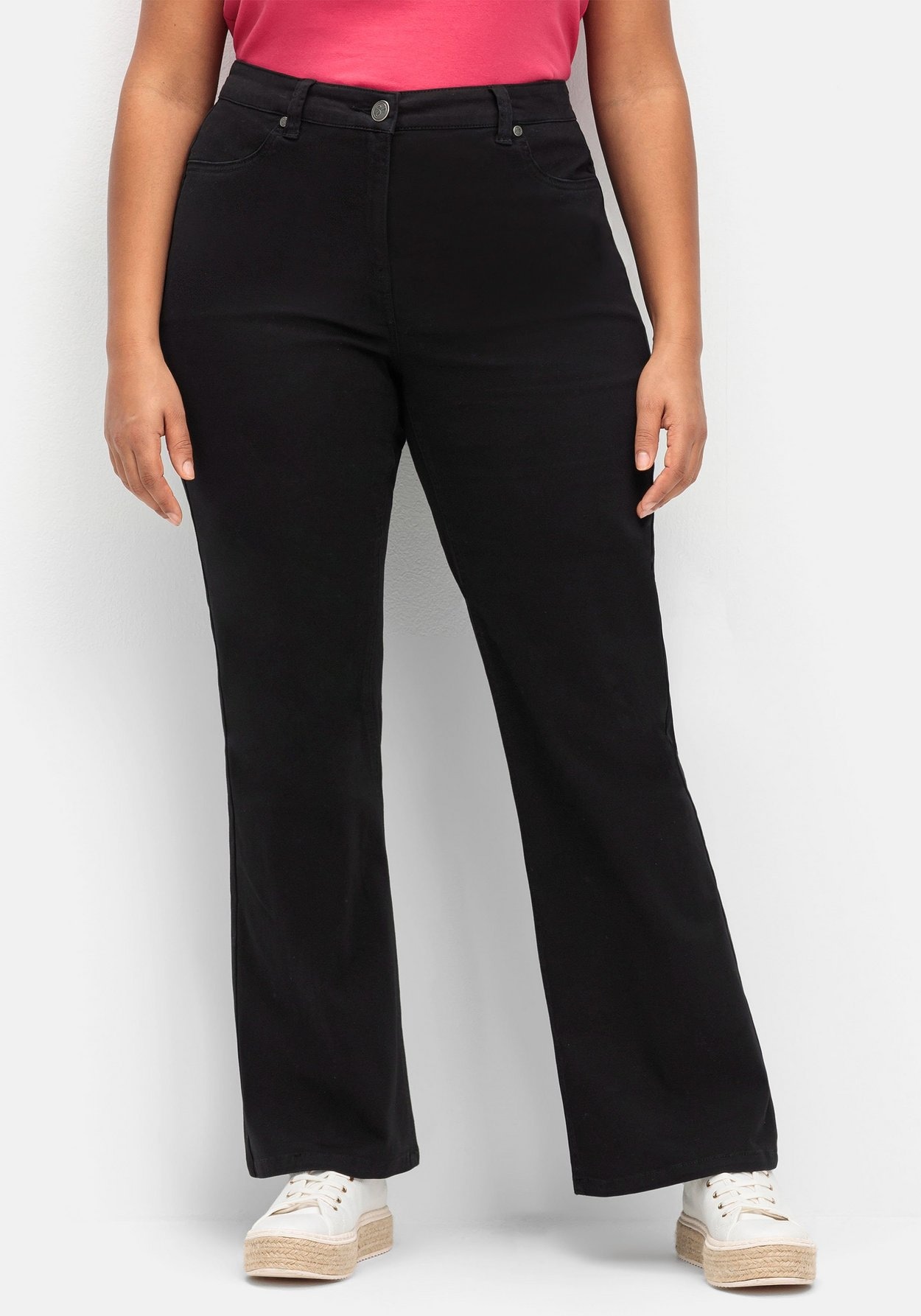 Sheego Stretch-Hose »Twillhose in Bootcutform mit Shaping-Einsatz«