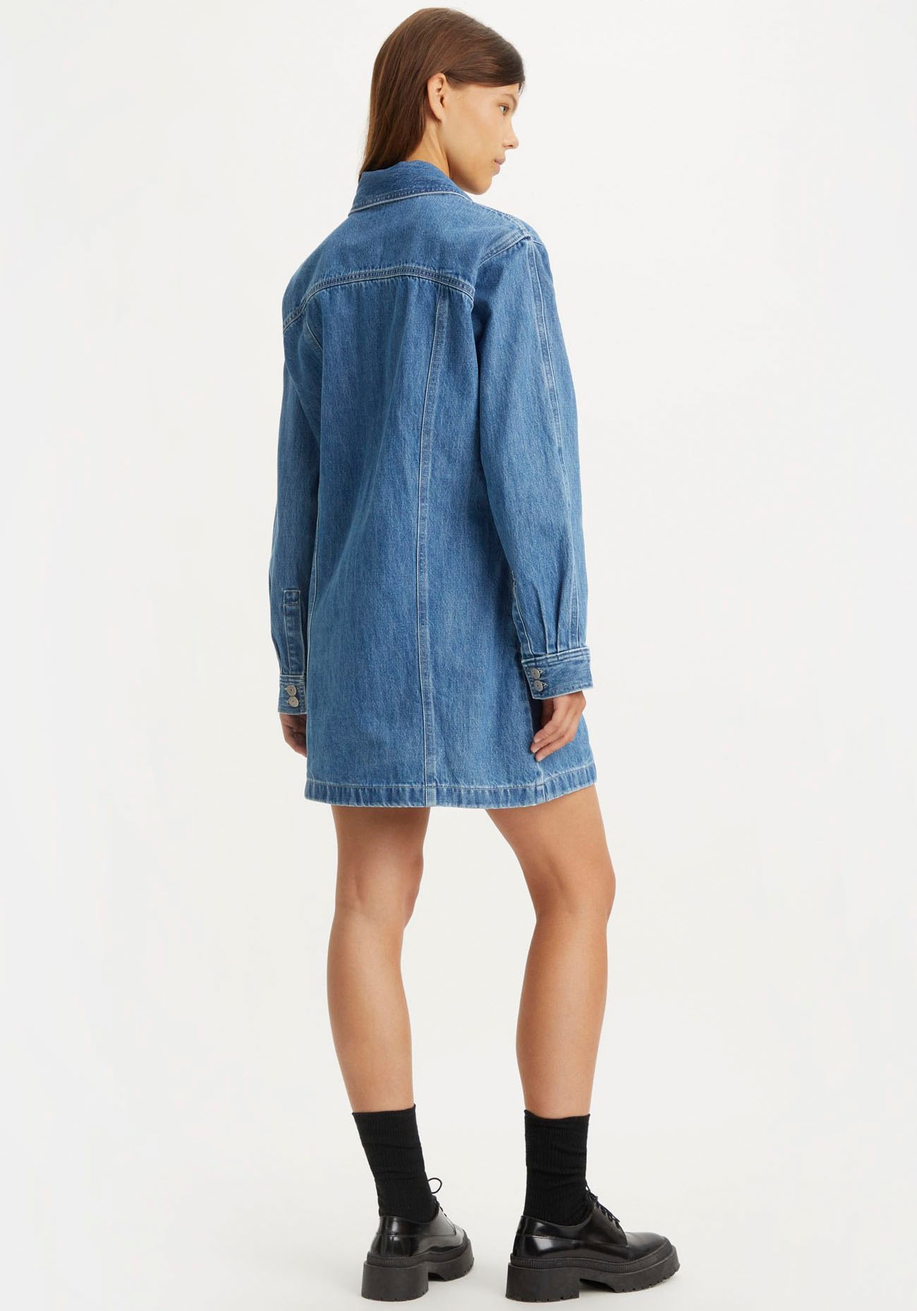 Levi's® Jeanskleid »SHAY«, in leichter Used-Optik, mit durchgehender Knopfleiste
