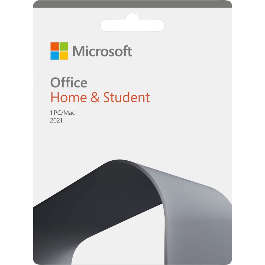 Microsoft Officeprogramm »original Microsoft Office Home & Student 2021 für 1 PC/Mac, Klassische Office-Apps, Product Key in Box«