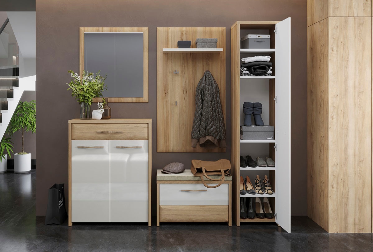 Home affaire Garderobenschrank »Gala«, hochwertig UV lackiert, Soft-Close-Funktion