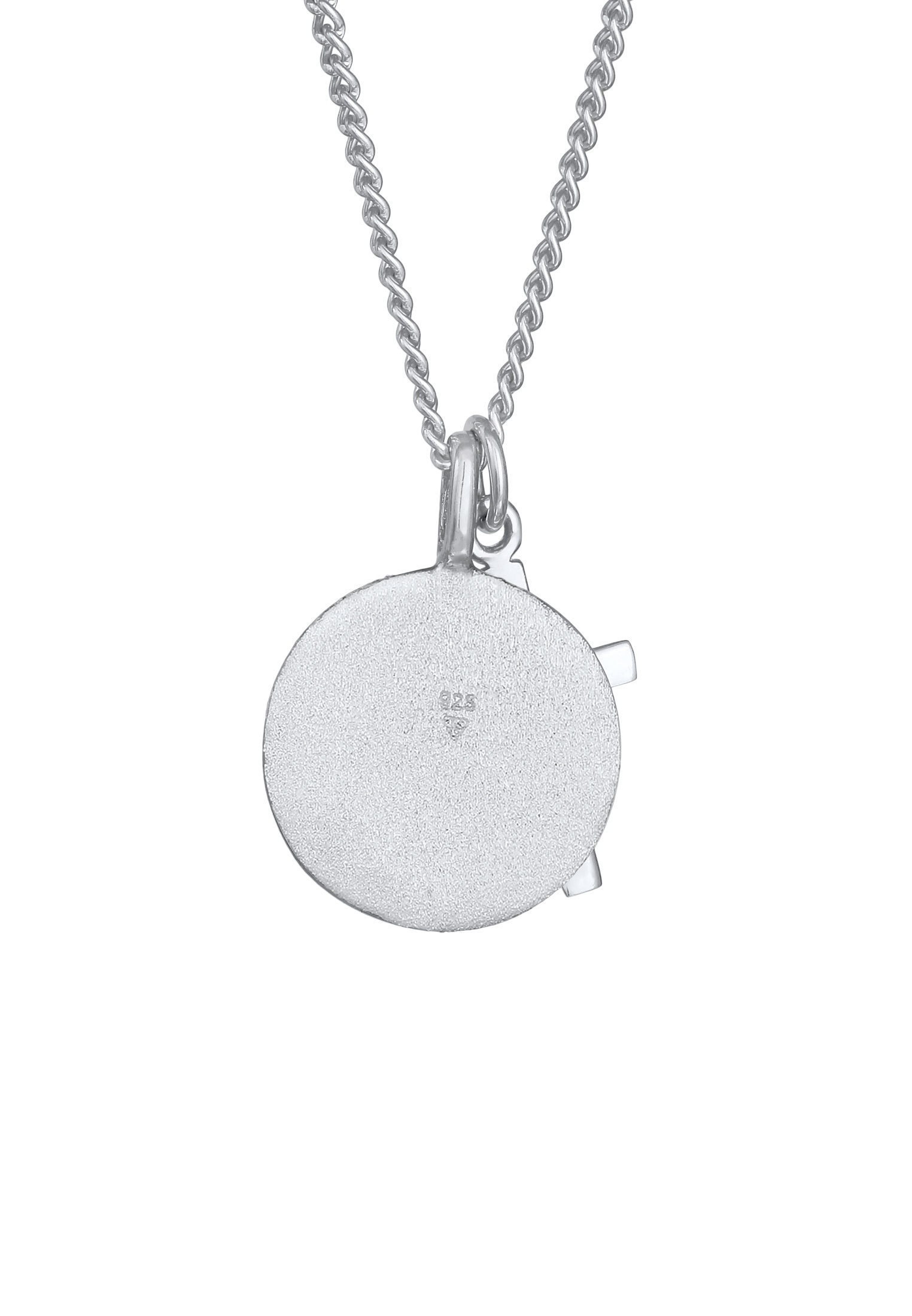 Kuzzoi Lange Kette »Halskette Herren Coin Antik Kreuz Trend Modern 925 Silber«