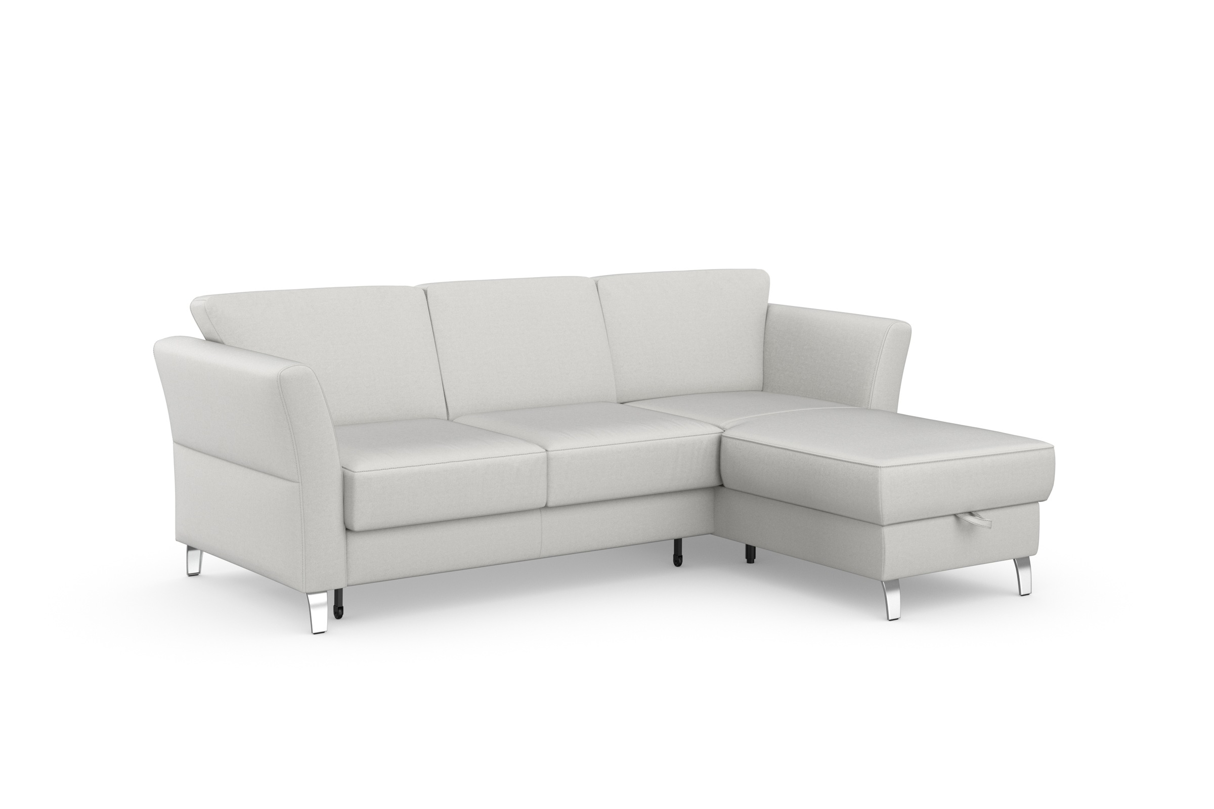 sit&more Ecksofa »Visby L-Form«, wahlweise mit Bettfunktion und Bettkasten, frei im Raum stellbar