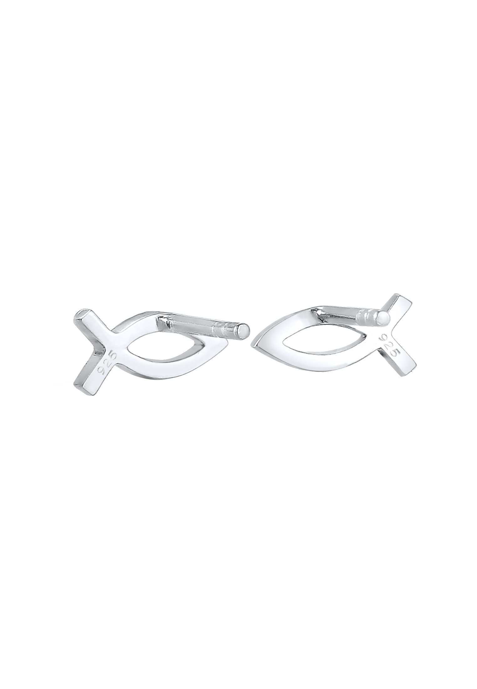 Elli Paar Ohrstecker »Ohrringe Ohrring Kinder Fisch Religion 925 Sterling Silber«