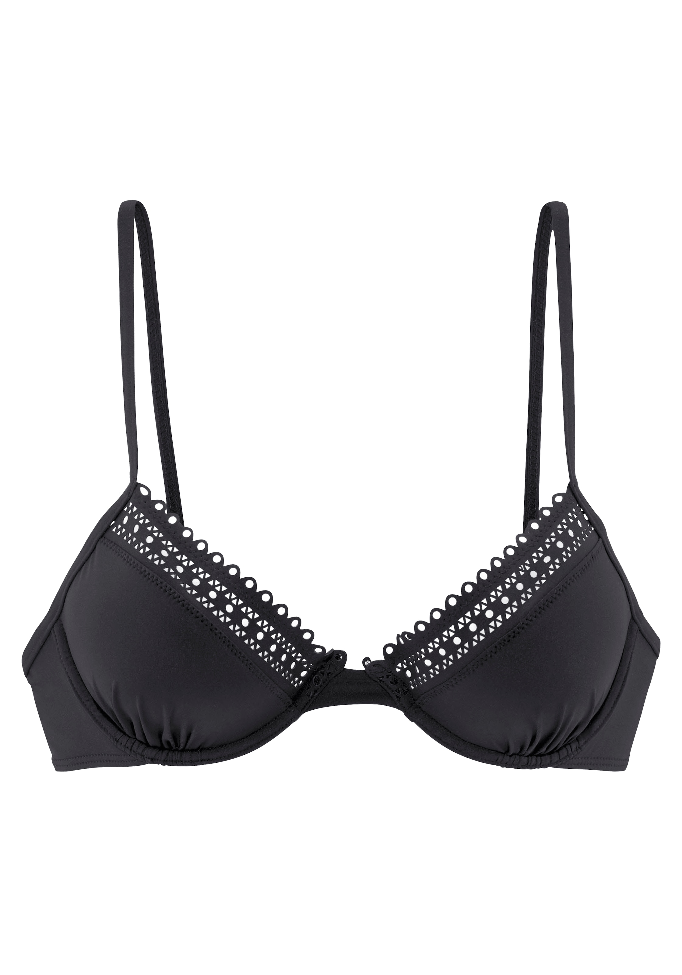 s.Oliver Bügel-Bikini-Top »Aiko«, mit Häkeloptik