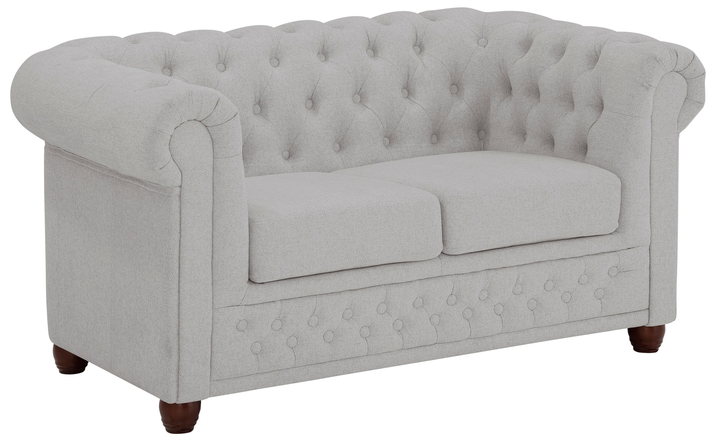 Home affaire Chesterfield-Sofa »New Castle«, mit hochwertiger Knopfheftung in Chesterfield-Design, B/T/H: 148/86/72
