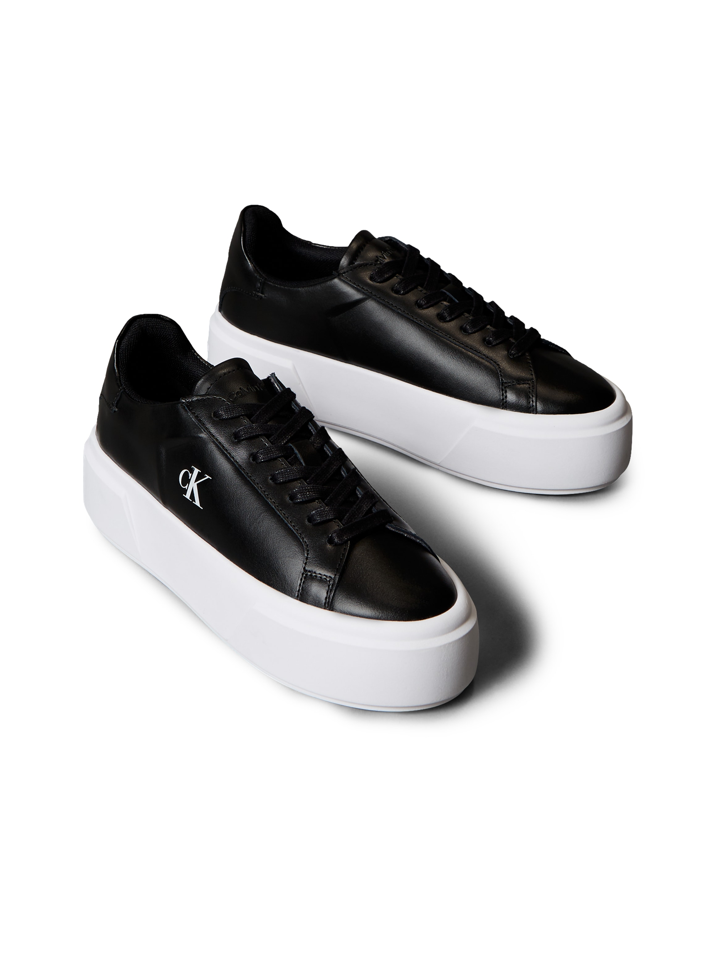 Calvin Klein Jeans Plateausneaker »FLATFORM LACE UP LTH MG«  Schnürschuh, Halbschuh, Freizeitschuh mit CK-Logo