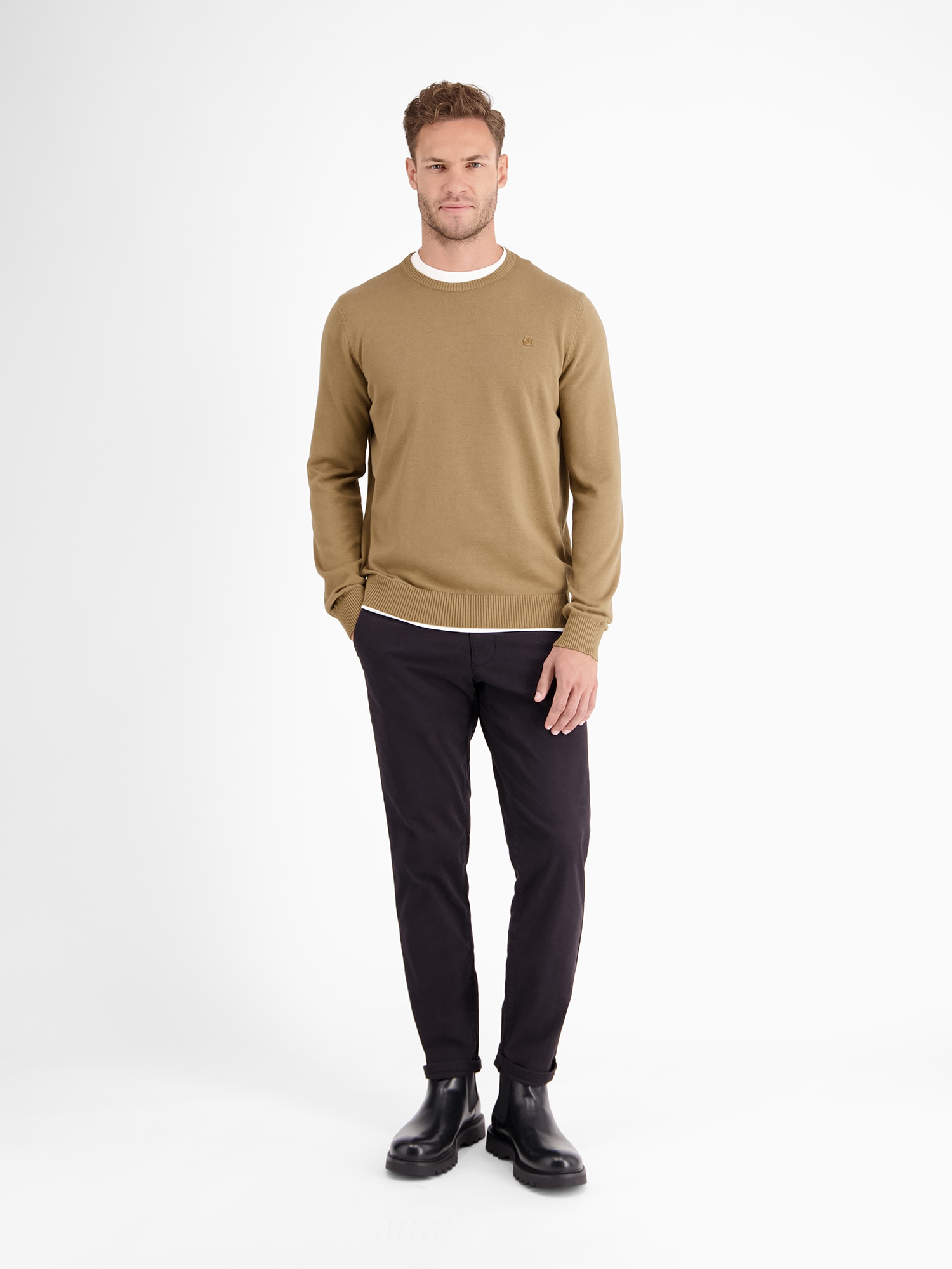 LERROS Strickpullover »LERROS Crewneck Strickpullover«