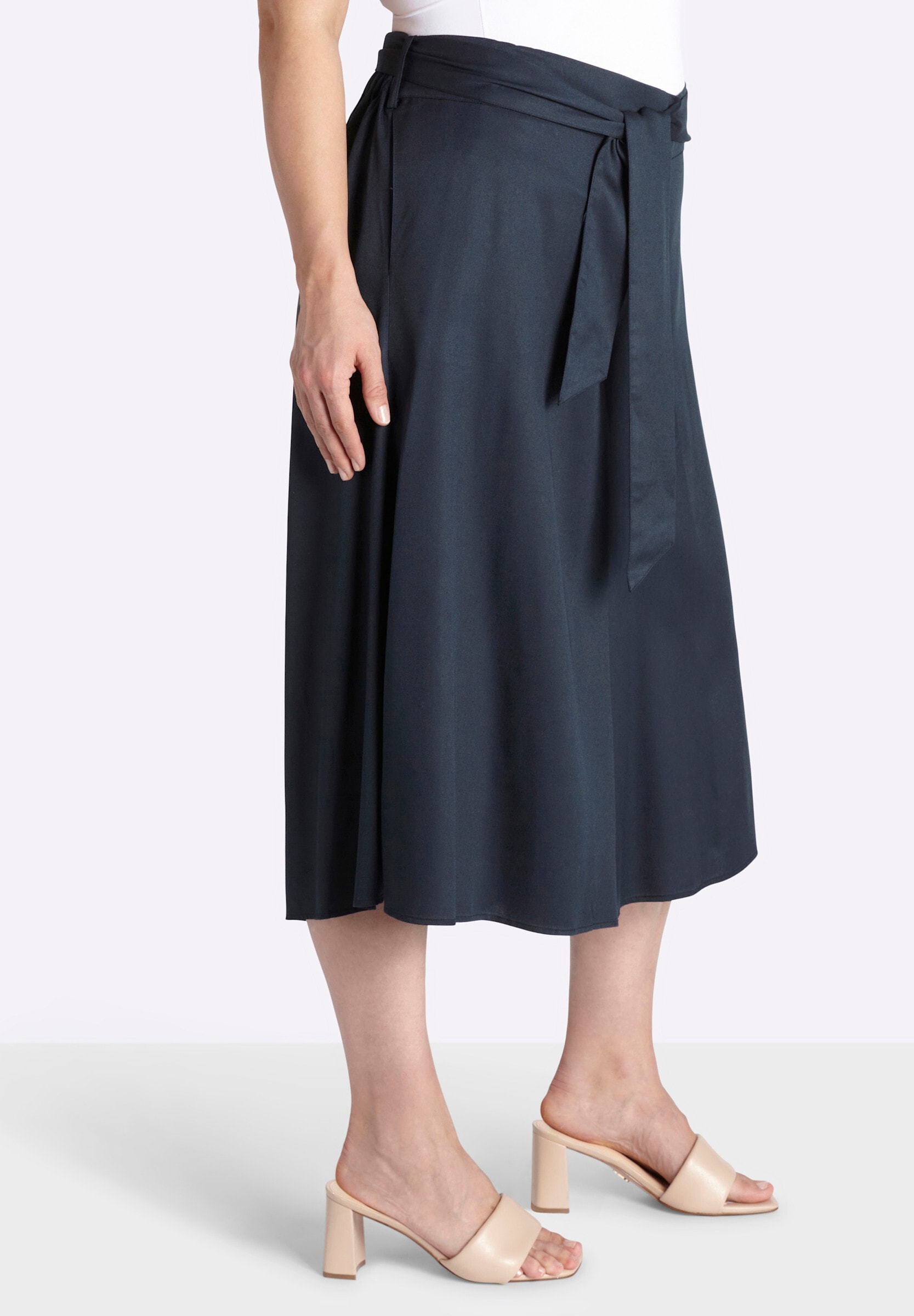 Sheego Culotte »Hosenrock Hosenrock mit Bindegürtel«