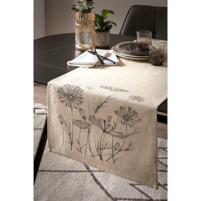 done.® Tischläufer »Flower Meadow, mit Blumenmotiv«, (1 St.), Digitaldruck, Maße  ca. 40x150 cm