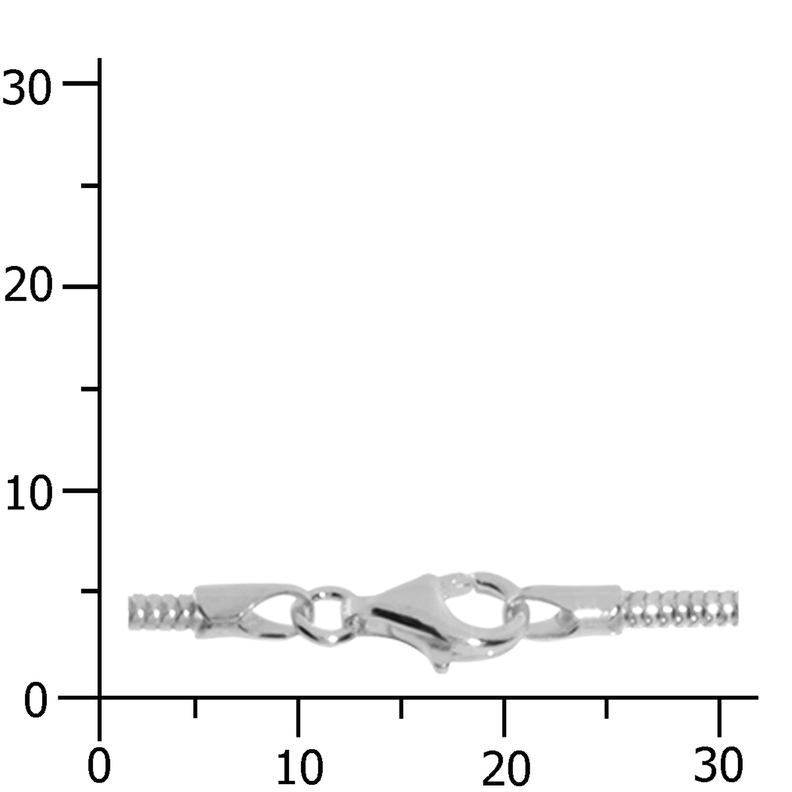 OSTSEE-SCHMUCK Silberkette »- Schlange 2,0 mm - Silber 925/000 -,«
