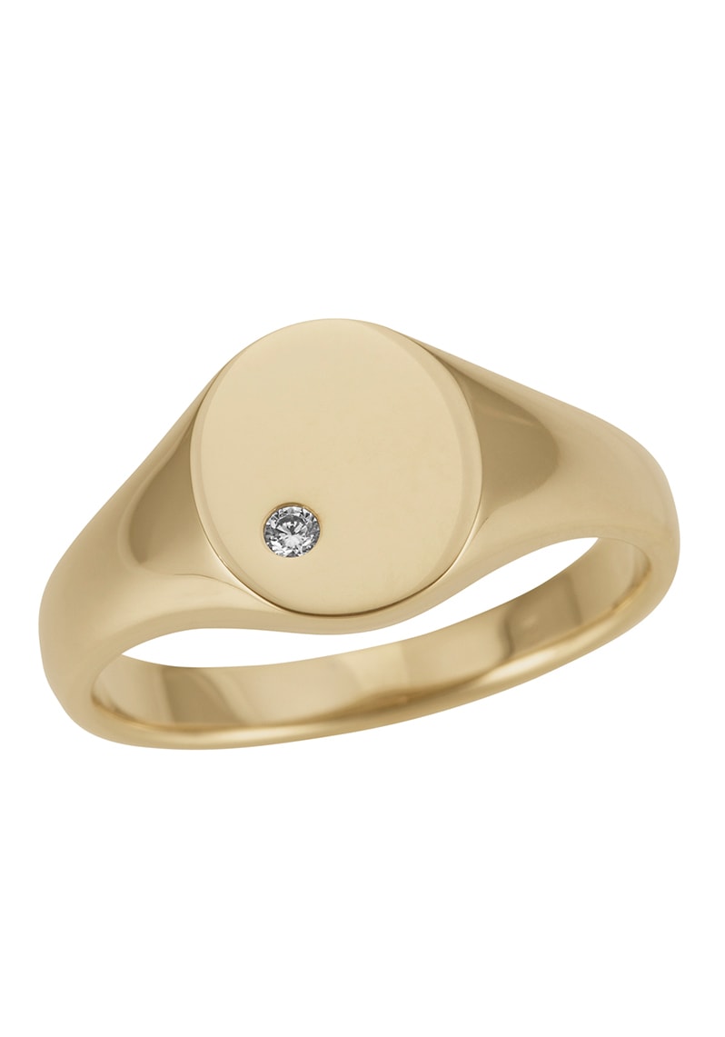 Firetti Diamantring »Schmuck Geschenk Gold 333 Damenring Goldring Siegelring Diamant«, mit Brillant