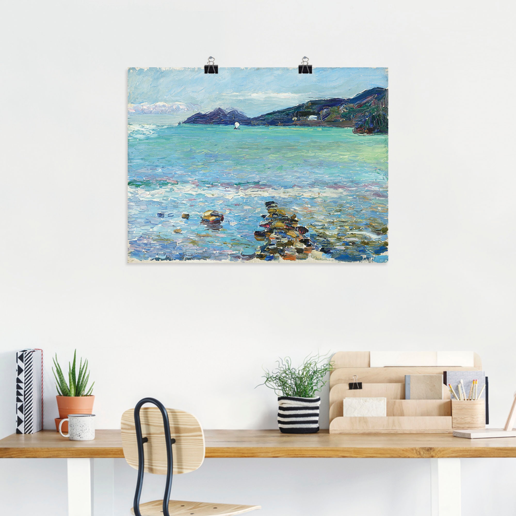 Artland Poster »Rapallo, Blick auf Portofino. Um 1906« Meer Bilder 1 Stk. tlg. ohne Rahmen