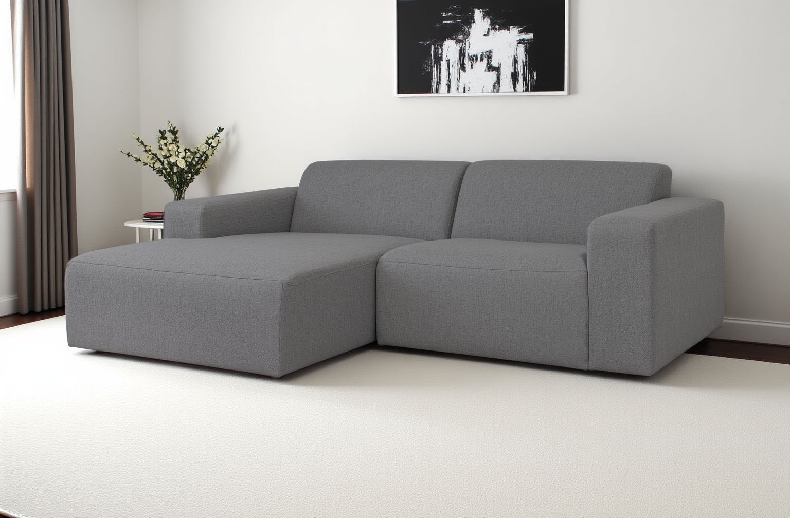 INOSIGN Ecksofa »Koa,228cm, L-Form, Modulsofa, Webstoff, Cord«, Designsofa in Cord, weicher Lounge-Sitzkomfort