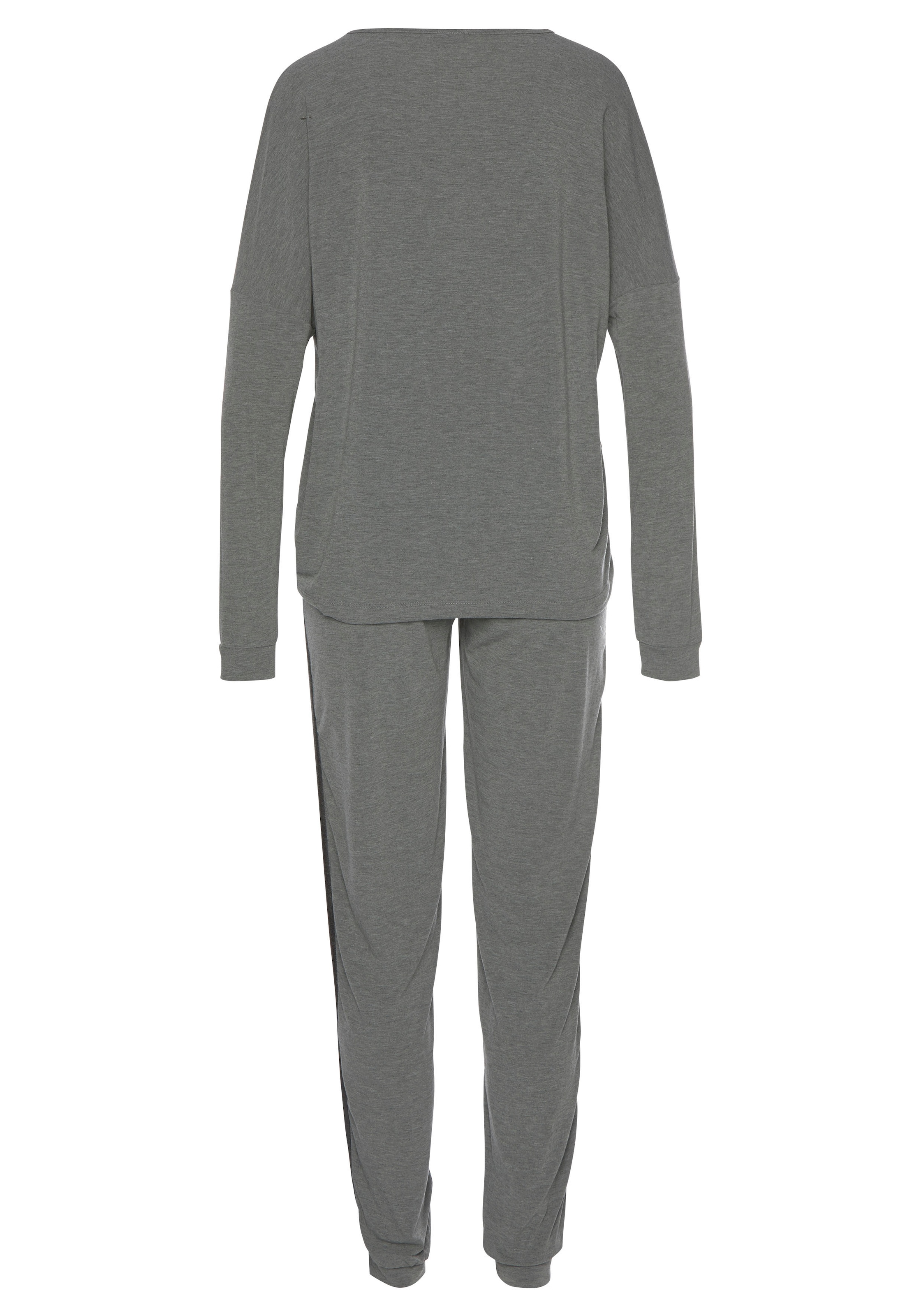 Vivance Dreams Pyjama, (2 tlg., 1 Stück), mit aufgesetzten Seitenstreifen  bei ♕