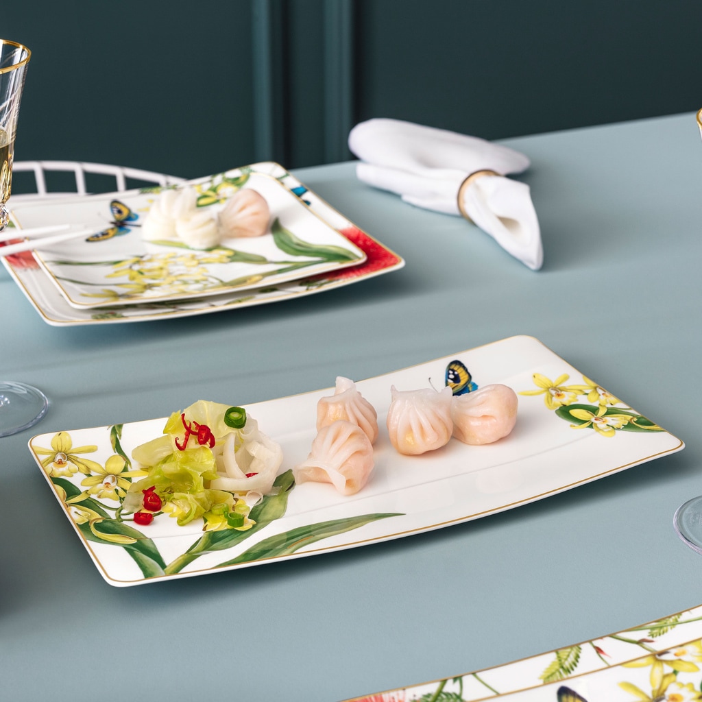 Villeroy & Boch Servierplatte »Servierteller Amazonia 35 x 18 cm bunt«
