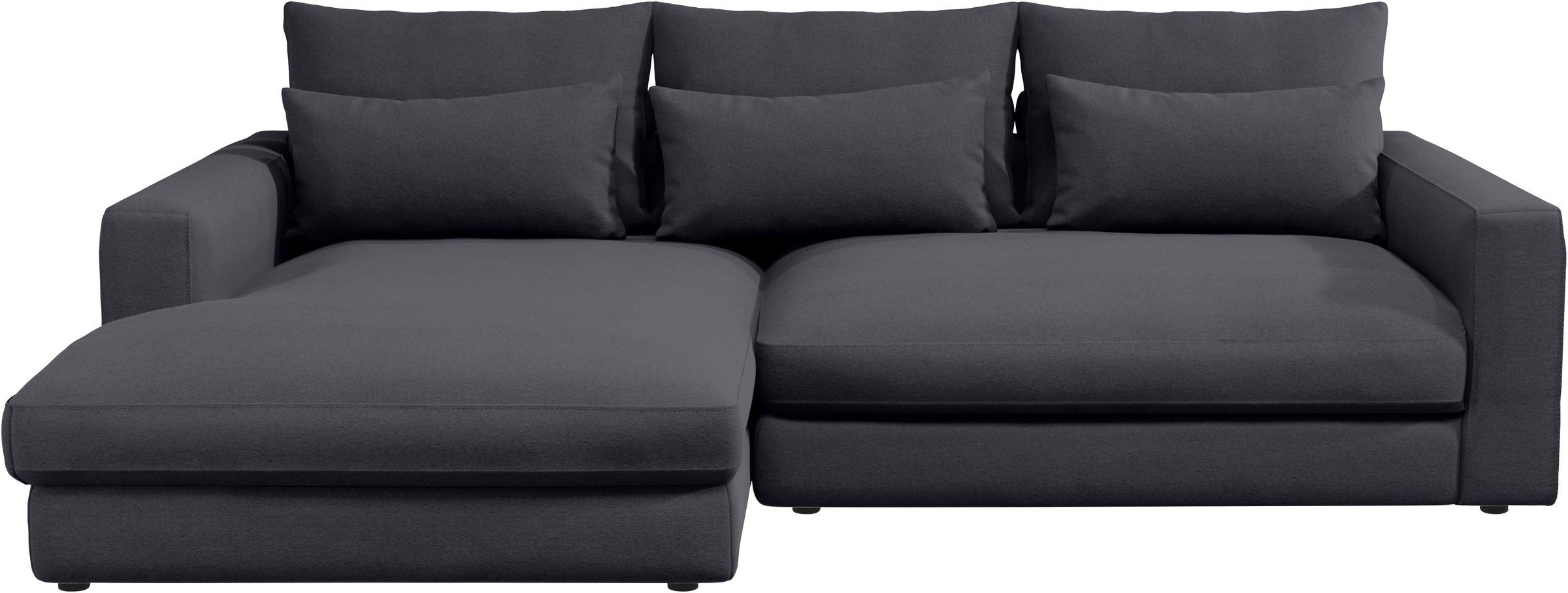 Home affaire Ecksofa »Darwin, viele Kissen, extra tiefe Sitzfläche, 271/89/171 (B(H/T)«, gemütlich und weich, L-Form, mit extra softem Sitzkomfort, Cord