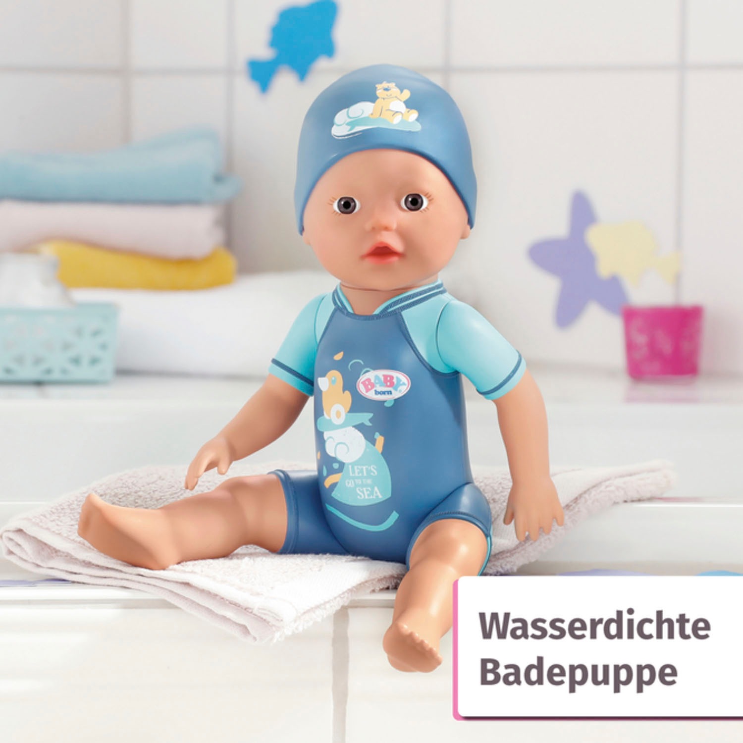 Baby Born Babypuppe »My First Swim Boy, 30 cm«, schwimmt Kraul und Schmetterling